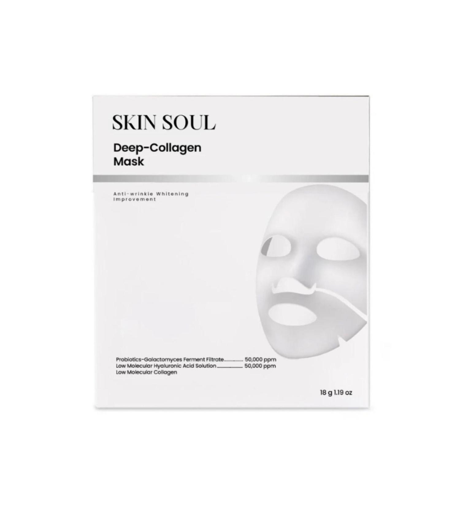 skinsoul Transparent Korean Mask Collagen Mask Skinsoul Collagen Mask Bio Collagen Mask - Buy Online on GoSupps.com