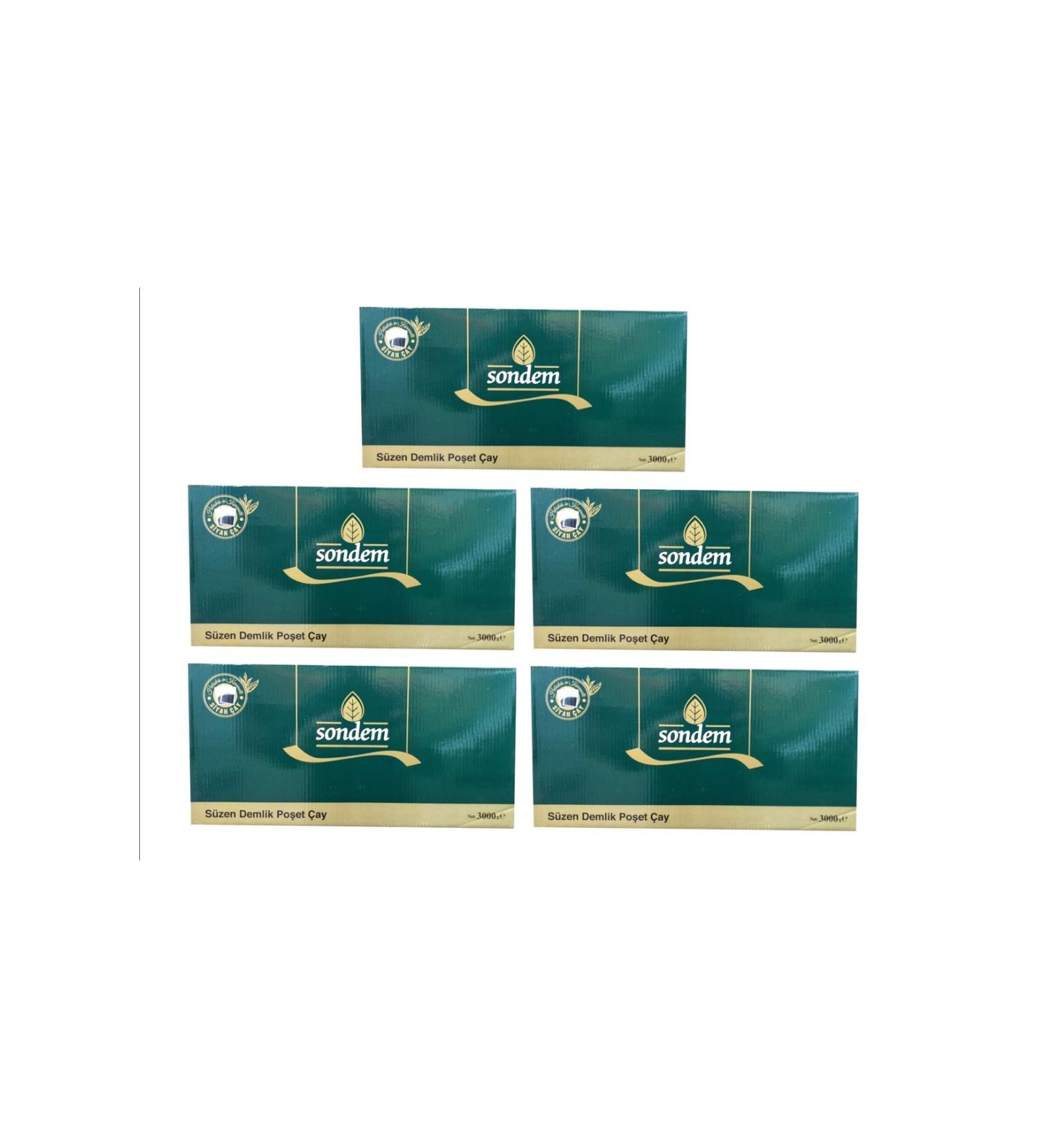 sondem TEAPOT FILTERING TEA BAG 3000 gr 5-PACK ADVANTAGE PACK