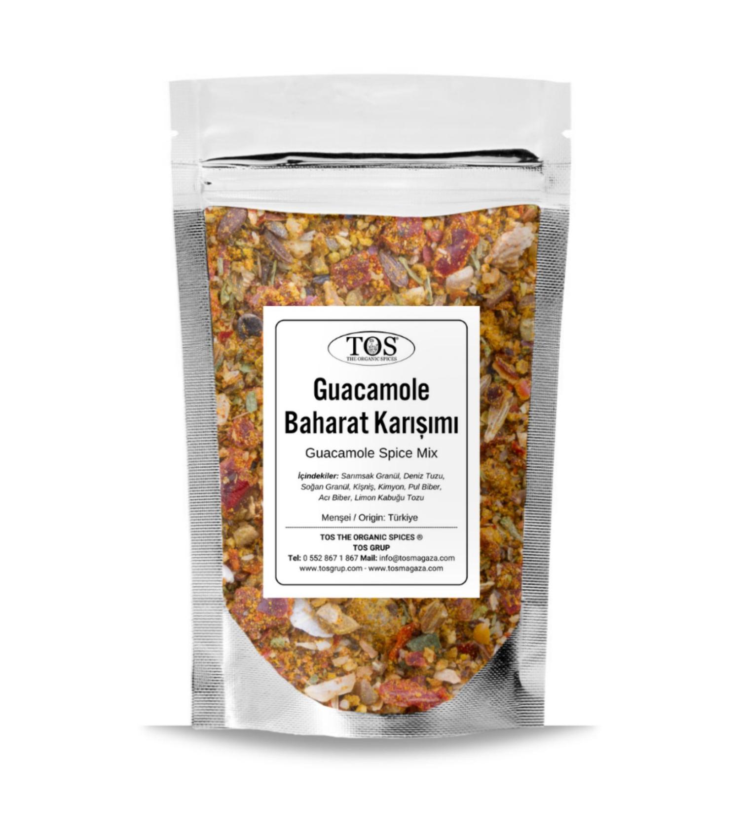 TOS The Organic Spices Guacamole Spice Blend 500 gr Guacamole Spice Blend - Premium Quality | Spice Mix