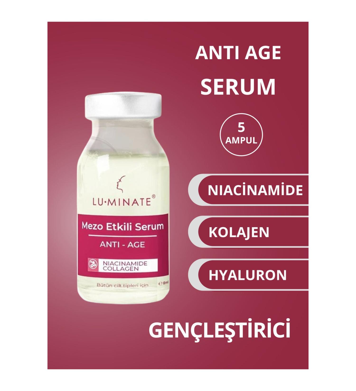 Luminate Serum Niacinamide Collagen Hyaluron Pore Tightener Anti-Aging and Anti-Wrinkle 5*8 ml - Buy Online on GoSupps.com