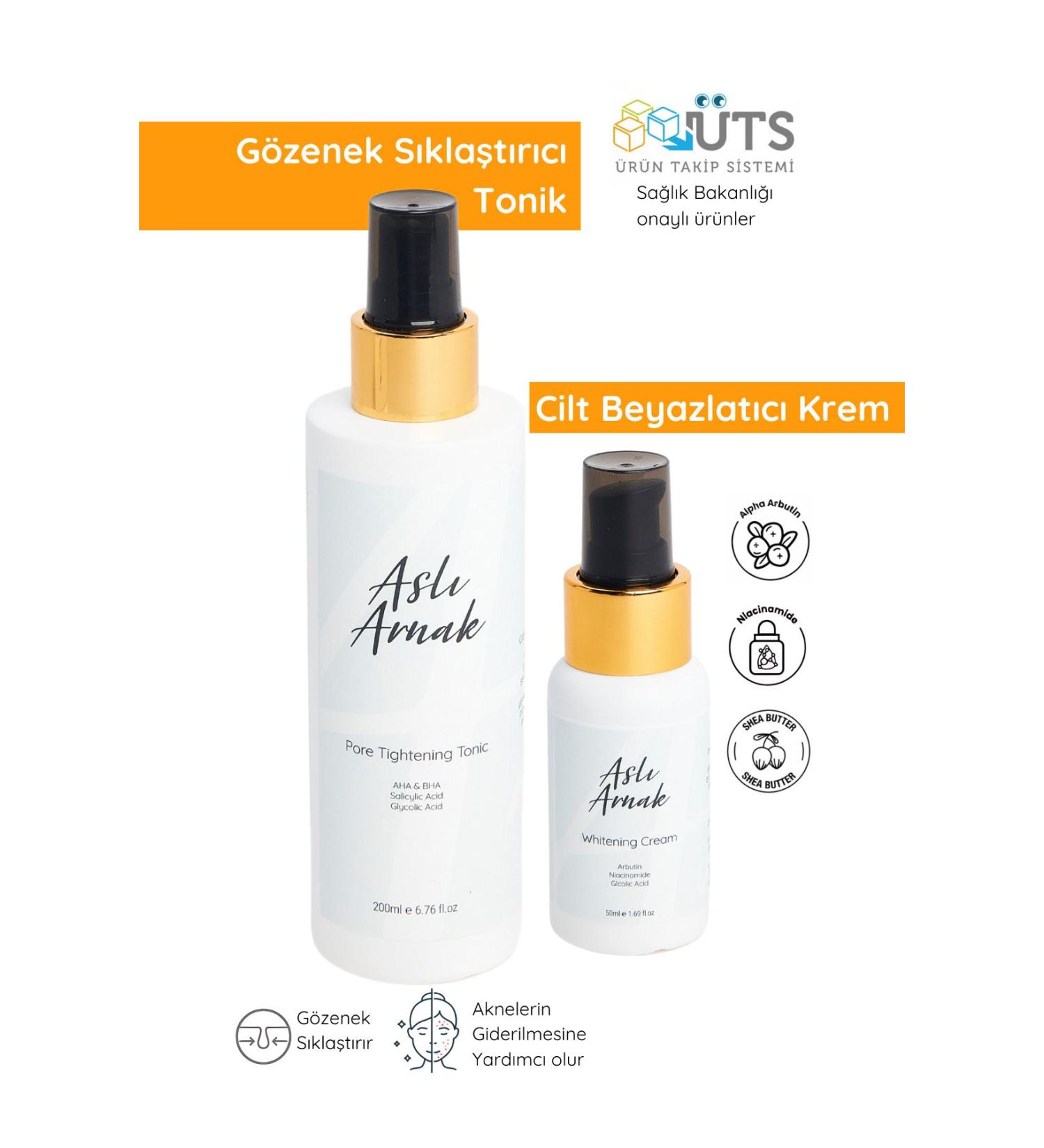 Asl Arnak Pore Tightening and Skin Tone Equalizing Tonic & Skin Whitening Anti-Spot Care Cream