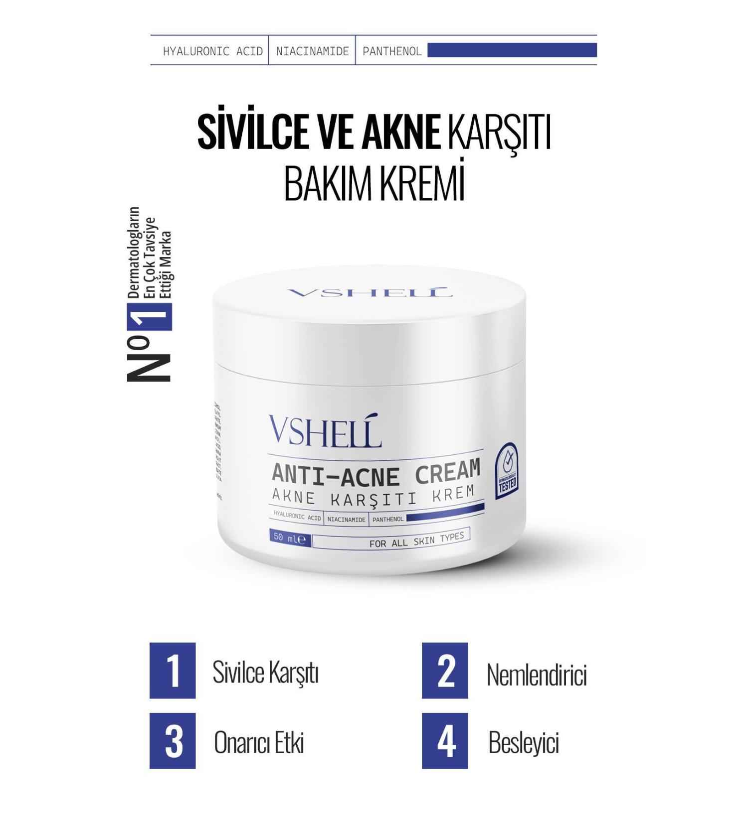 VSHELL Anti-Acne and Anti-Acne Acne Blackhead Remover Cream 50 ml - Buy Online on GoSupps.com