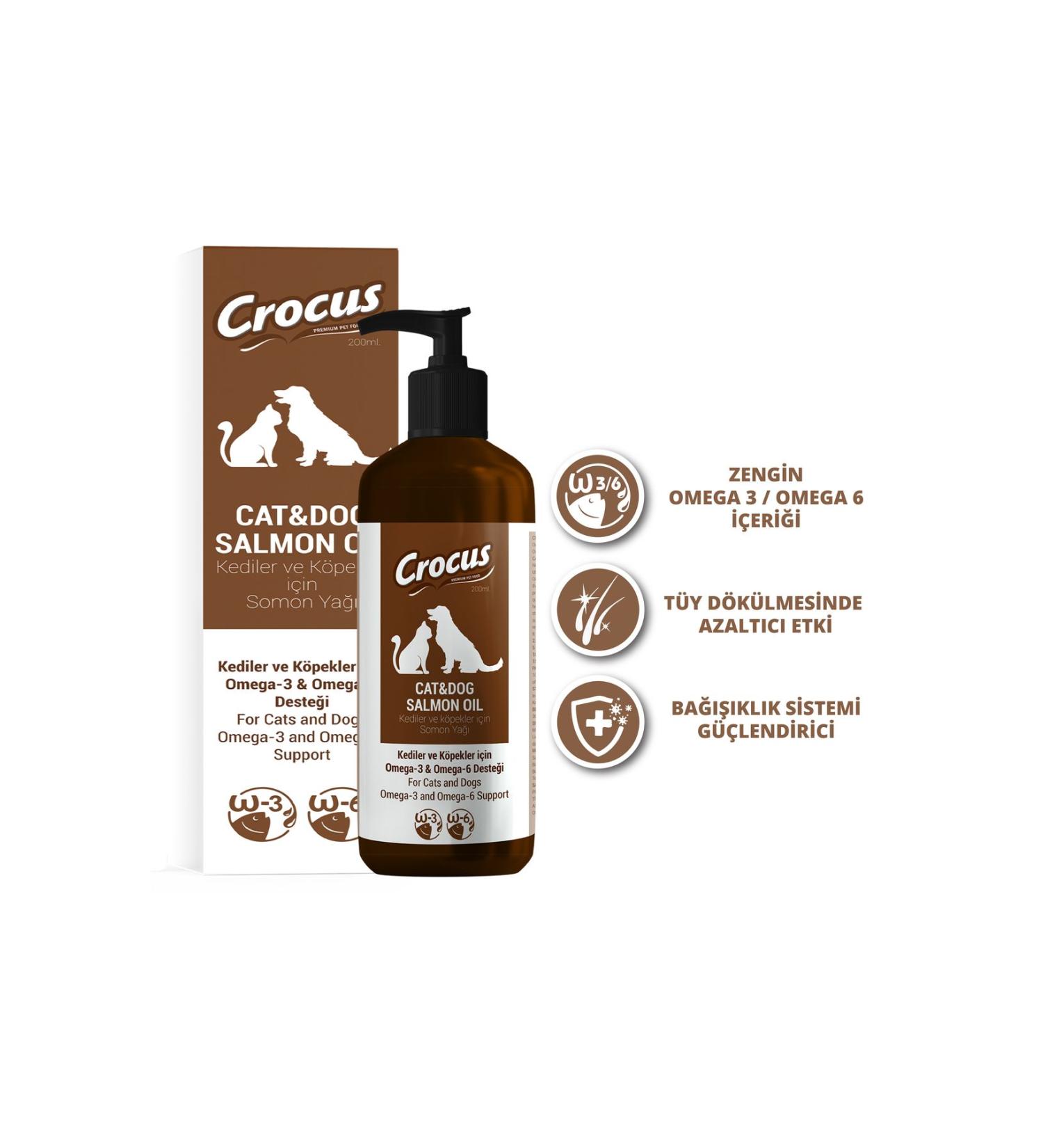 crocus CAT DOG SALMON OIL 200 ML X 1 PIECE 21051