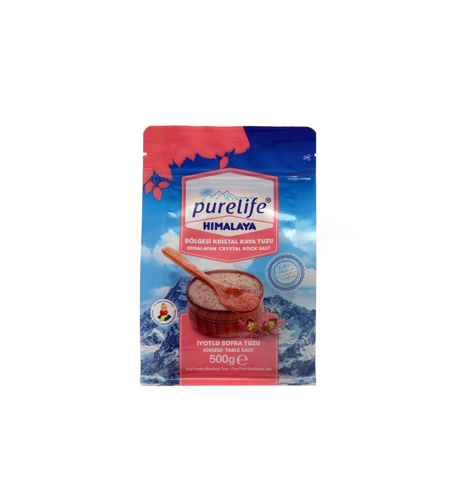 PureLife Himalayan Salt Pink Iodized Fine 500 G