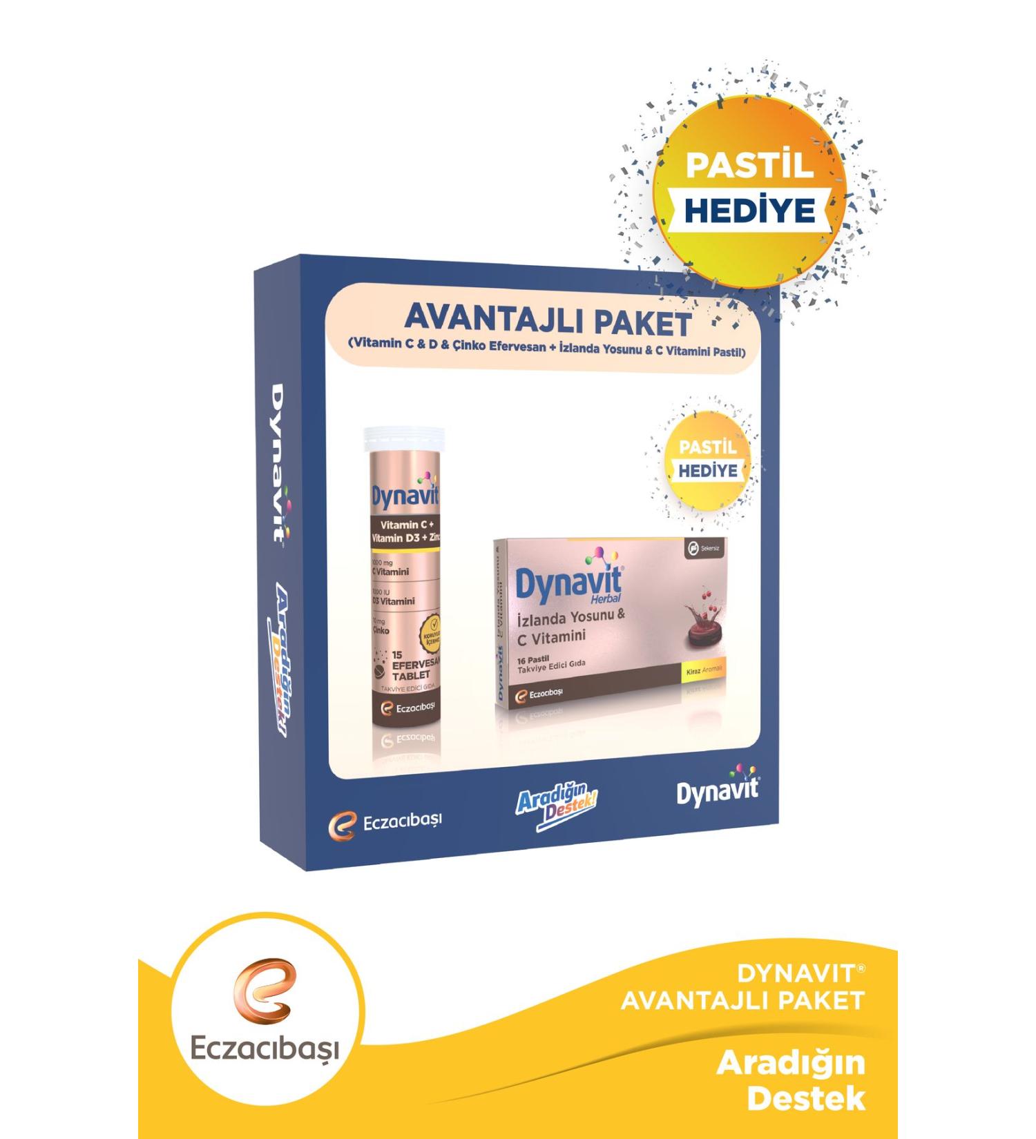 Dynavit Vitamin C & D & Zinc & Herbal Iceland Moss Advantageous Package - Buy Online on GoSupps.com