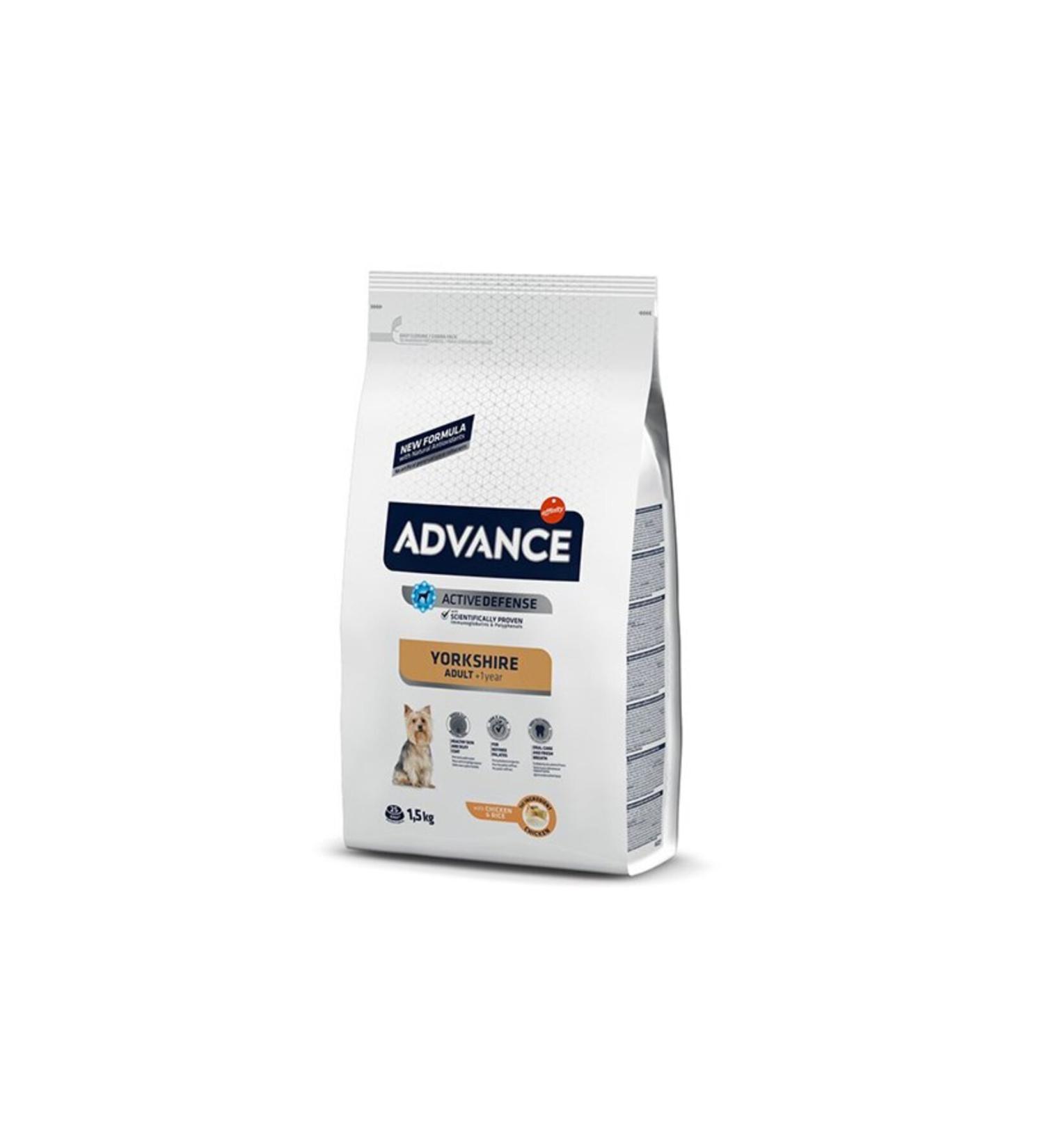Advance Yorkshire Terrier Adult Dog Food 1.5 Kg - Buy Online on GoSupps.com