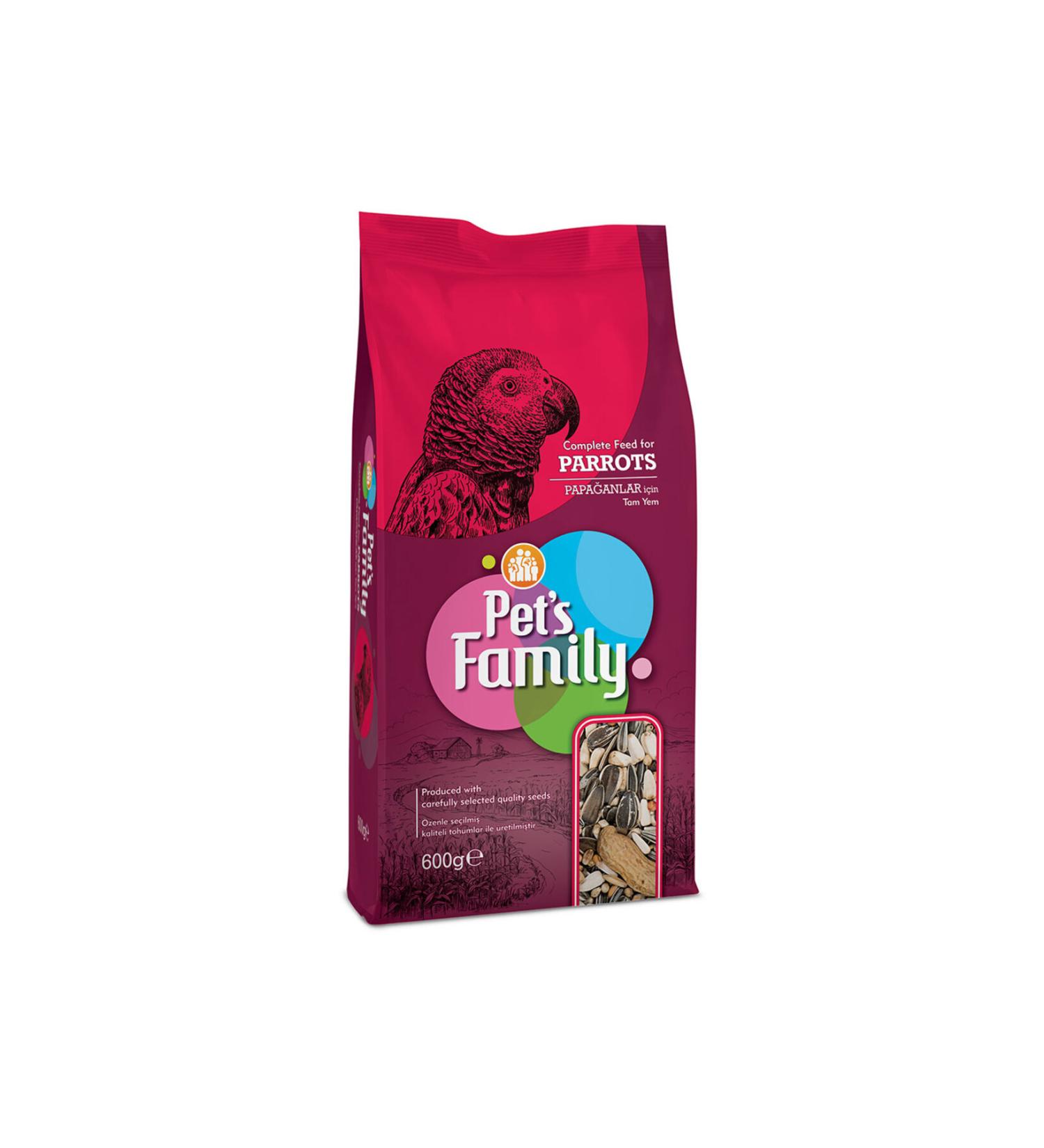 Pets Family PARROT FOOD 600G X 2 PCS 276097