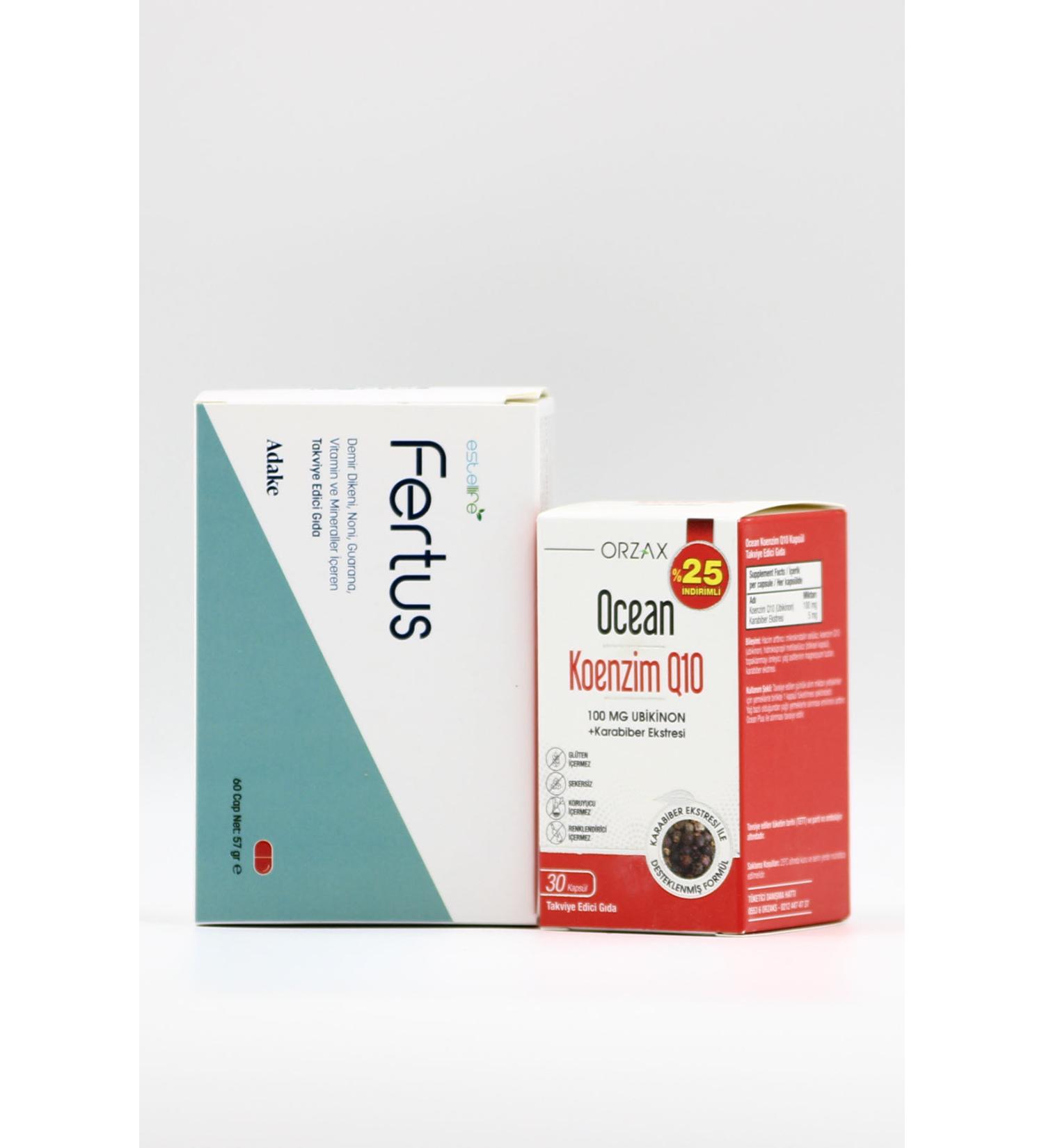 Ocean Fertus Multivitamin 60 Capsules Ocean Coenzyme Q10 30 Capsules