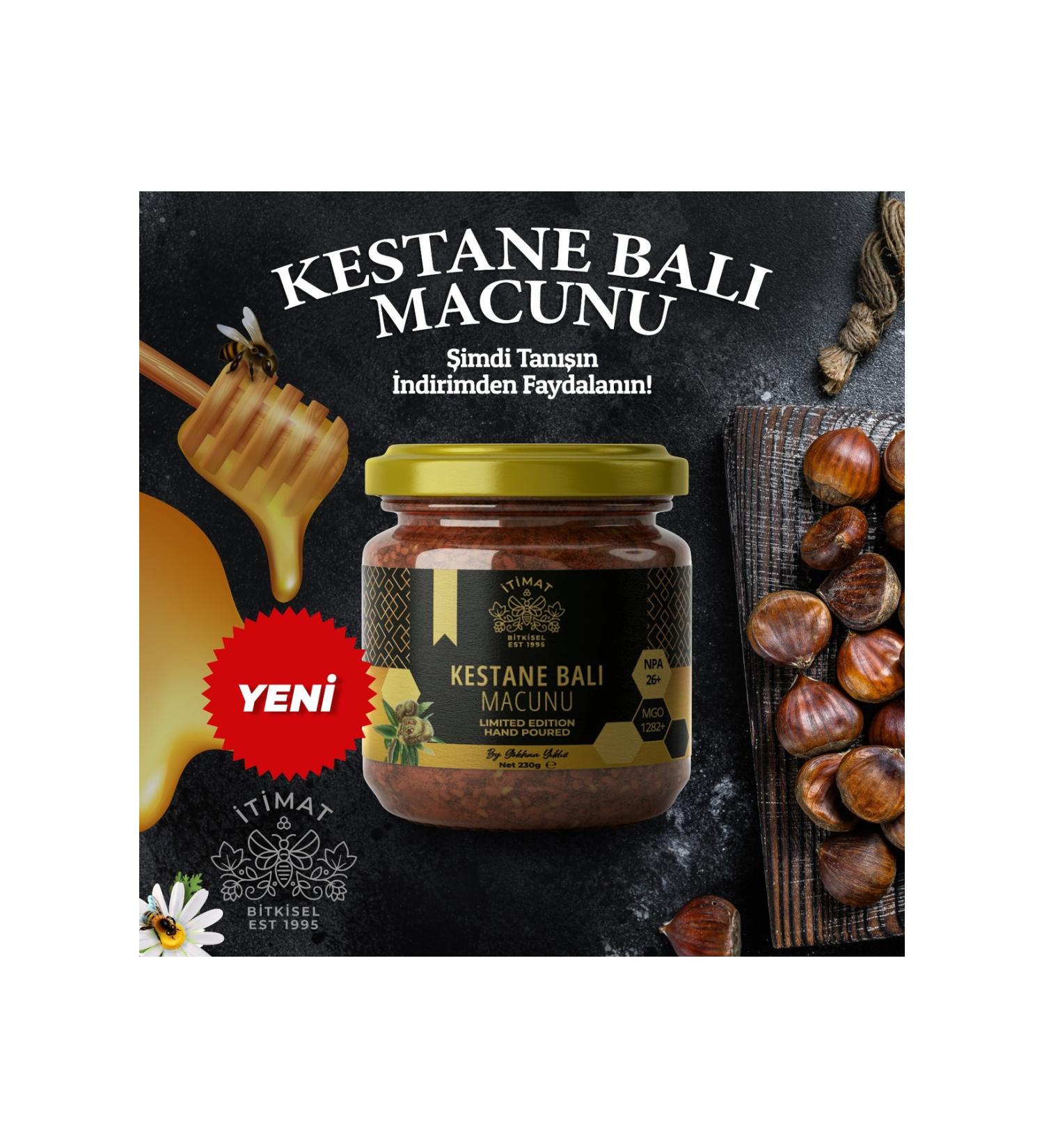 Energy / Immunity - Chestnut Honey and Ginger Paste Mix 240 gr - Buy Online on GoSupps.com