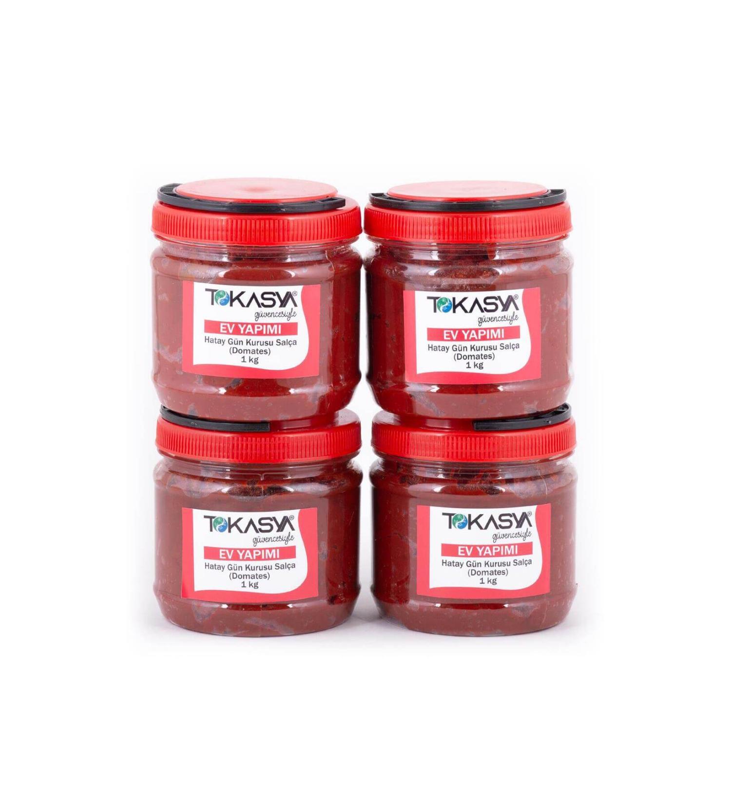 tokasya Homemade Hatay Sun Dried Tomato Paste 1 kg (4 Jars)