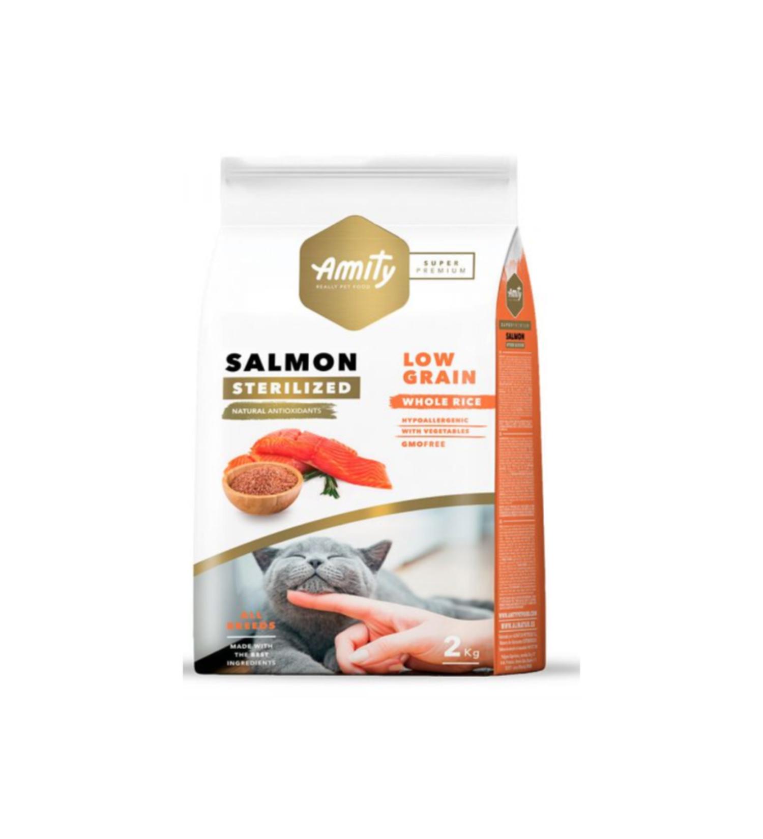 Amity Super Premium Low Grain Sterilized Salmon Cat Food 7 Kg