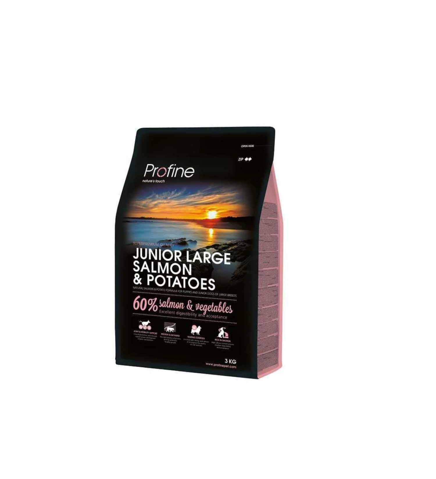 Profine Salmon Meat 3kg Junior Large Young Dog Food