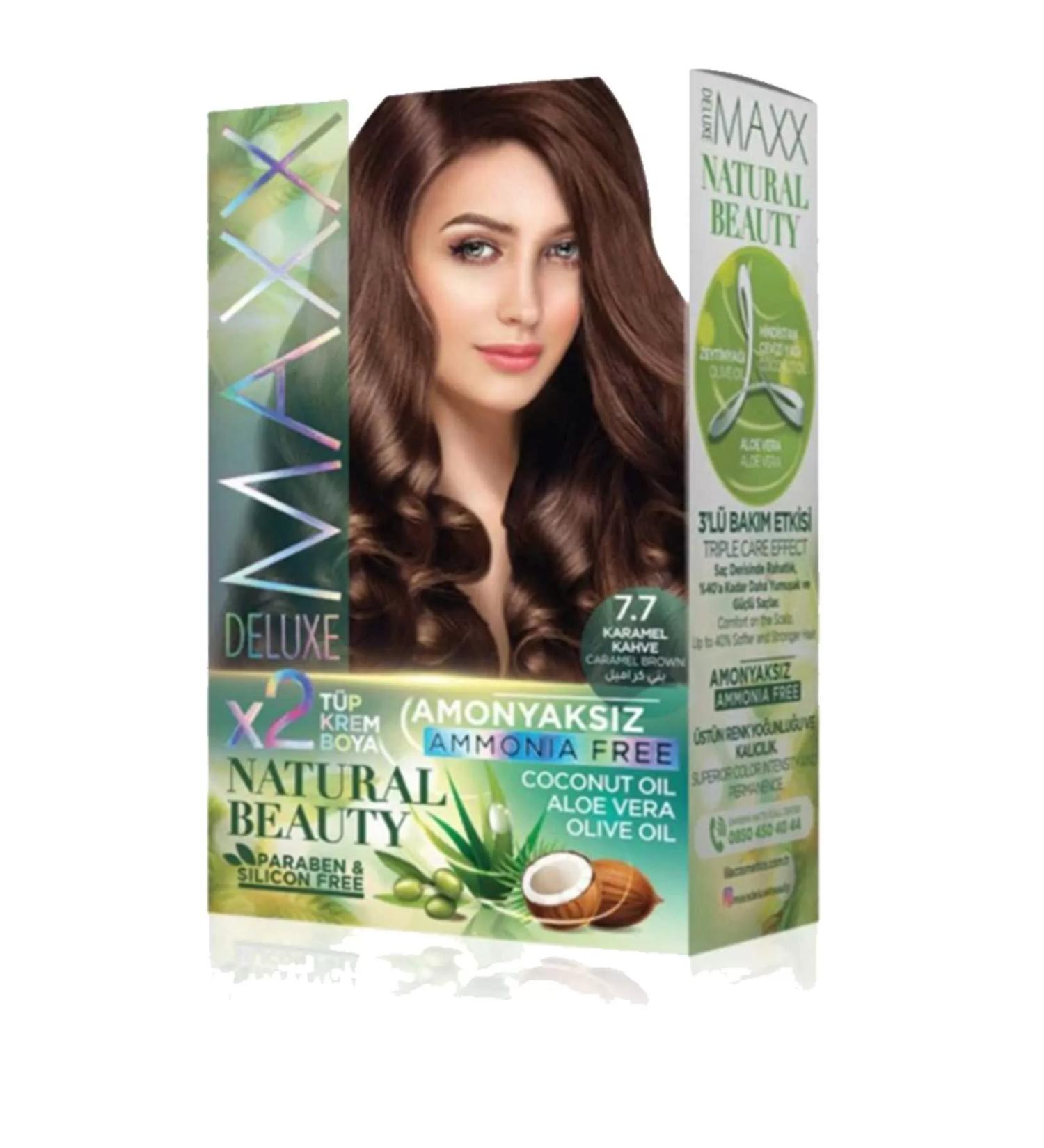 Skygo Natural Beauty Ammonia Free Hair Dye 7.7 Caramel Brown