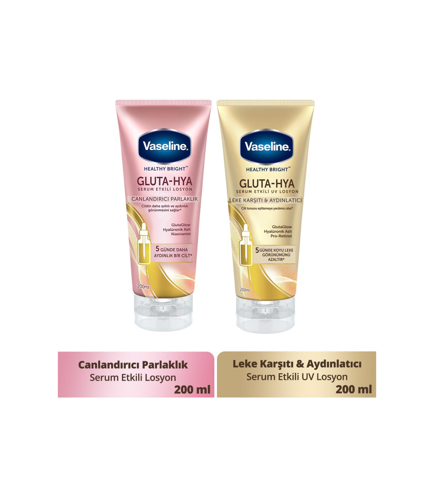 Vaseline Gluta Hya Serum Effective Lotion 200 ml Gluta Hya Serum Effective Uv Lotion 200 ml - Buy Online on GoSupps.com