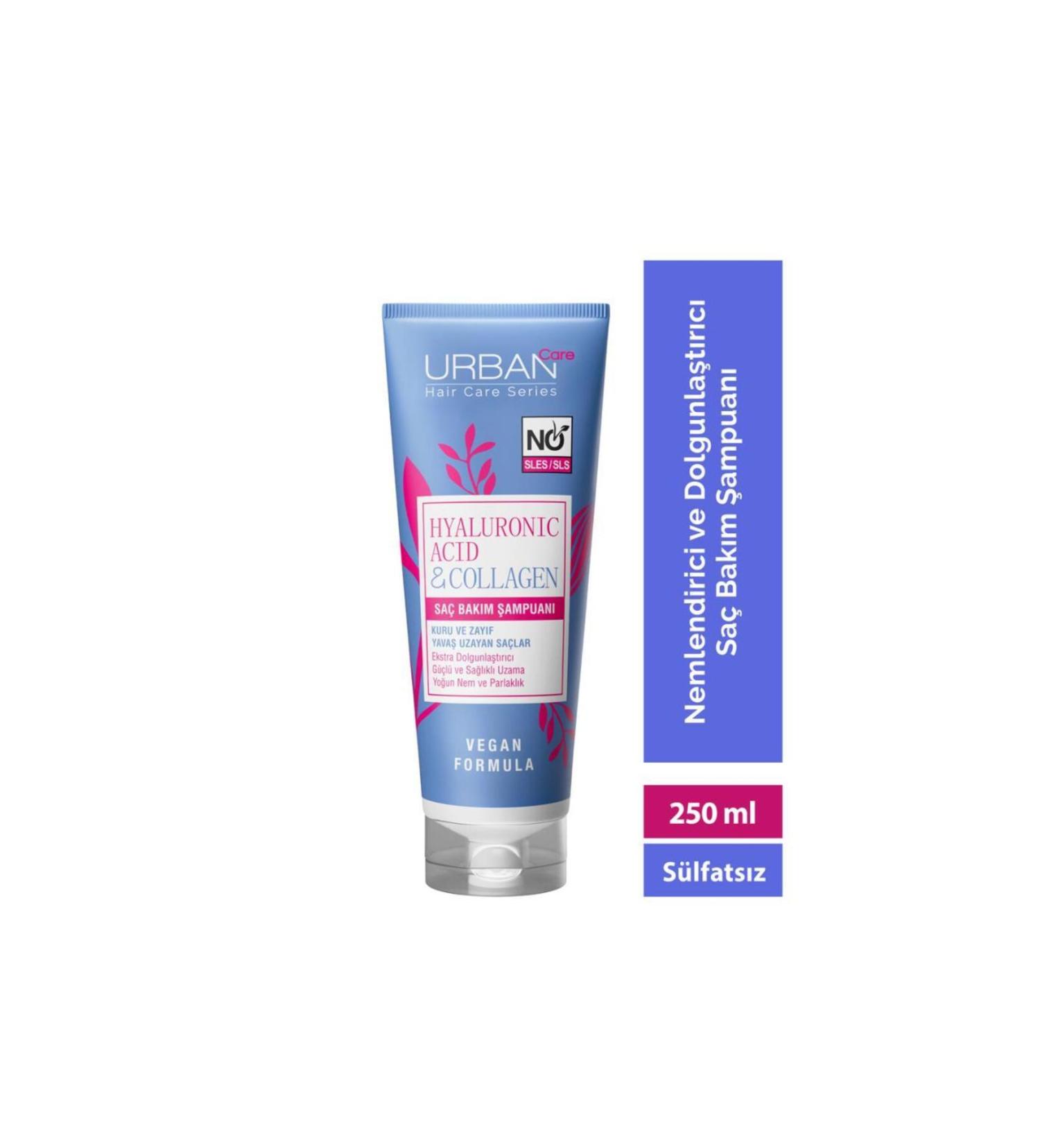 Urban Care Hyaluronic Acid & Collagen Healthy Growth Shampoo-250ml-vegan - Buy Online on GoSupps.com