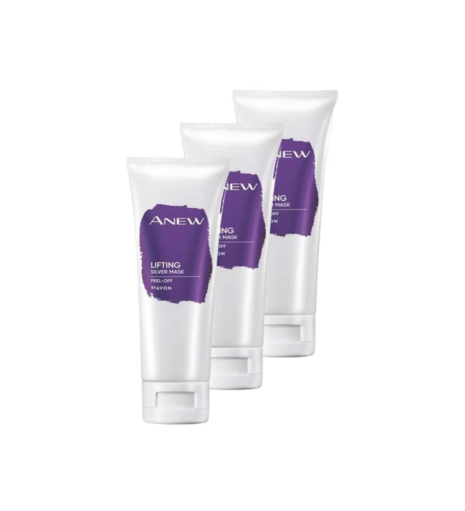 Avon Anew Lifting Lifting Peel-Off Silver Mask 75 Ml. Triple Set