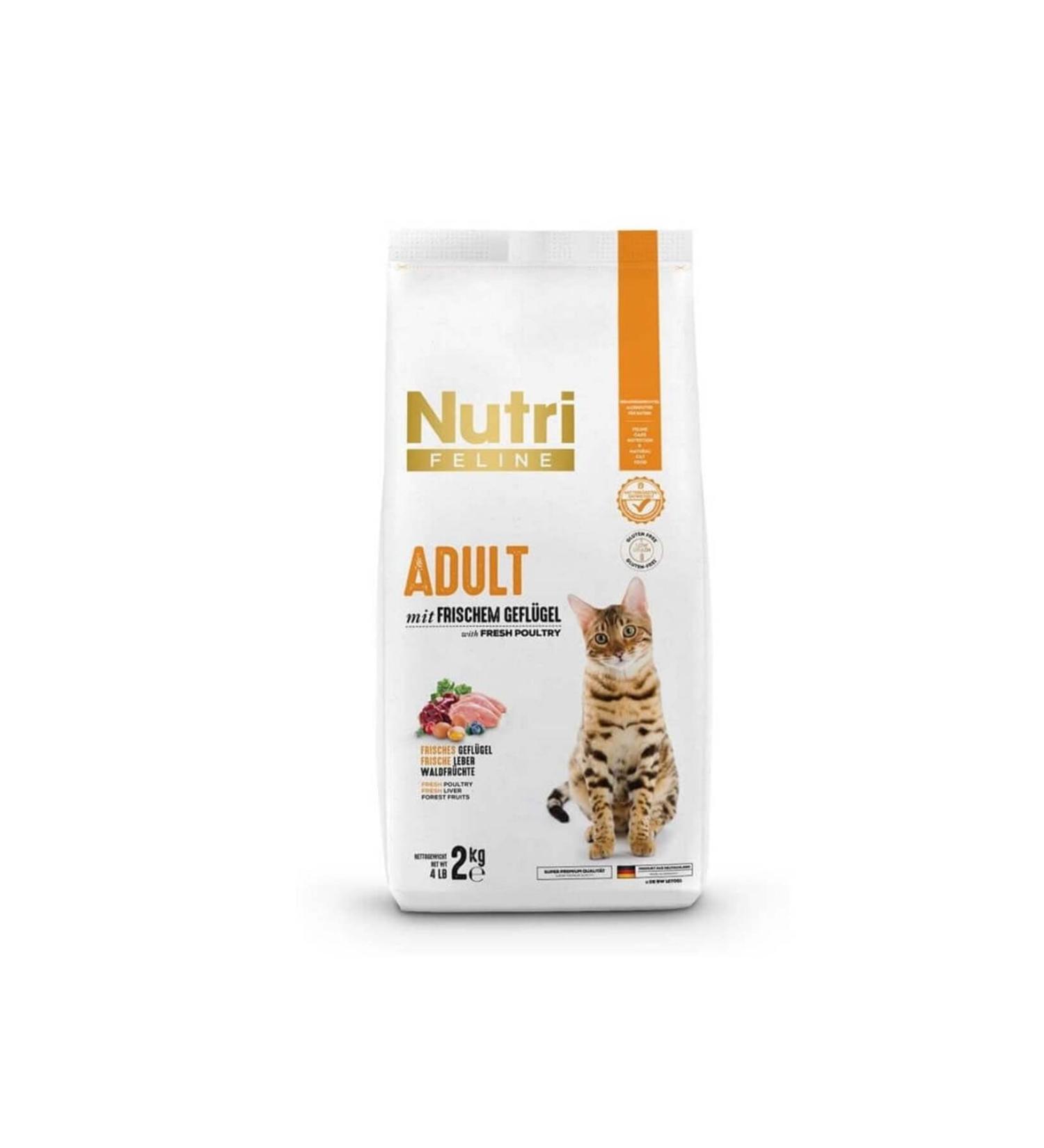 Nutri Feline Adult Low Grain Cat Food with Chicken 2 Kg