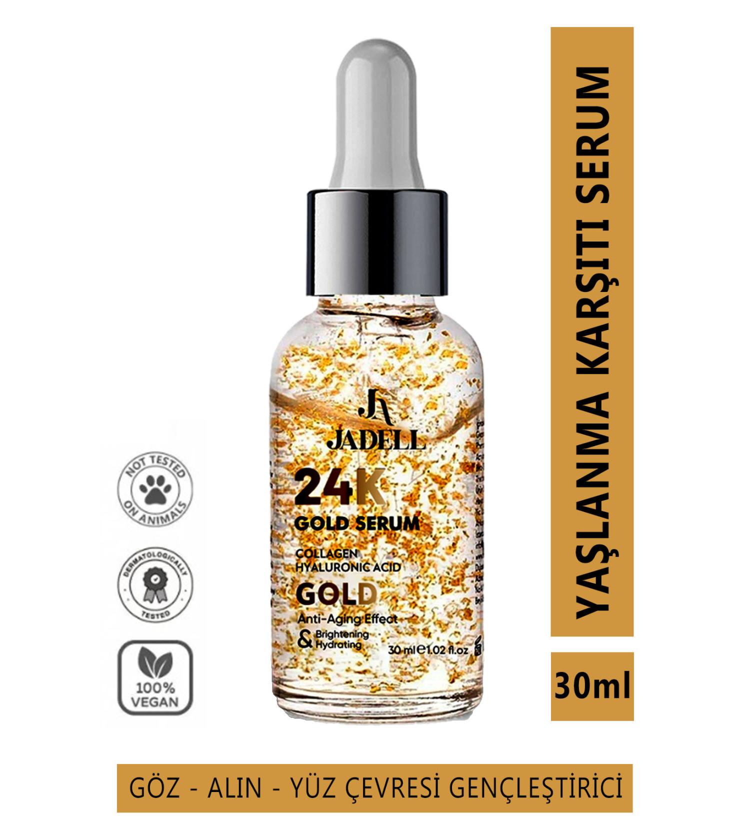 JADELL 24k Gold Eye and Face Care Serum 30 ml - Buy Online on GoSupps.com