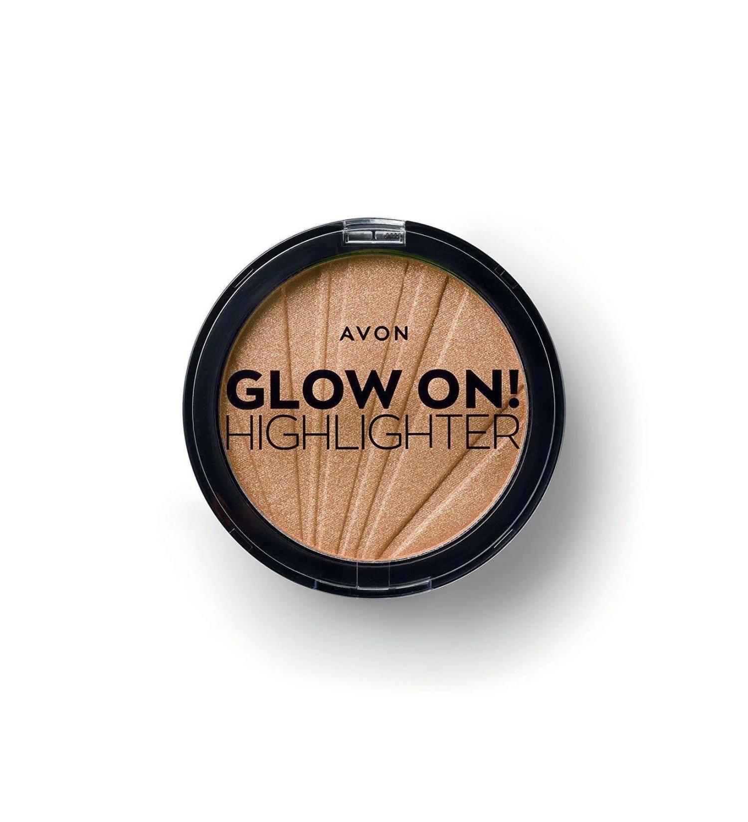 Avon Glow On Illuminating Pressed Powder Highlighter Golden Glow - Buy Online on GoSupps.com