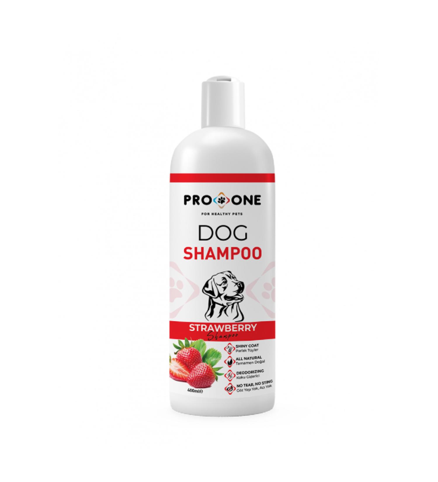 Pro One Strawberry Plant Extract Shampoo for Dogs 400 ml