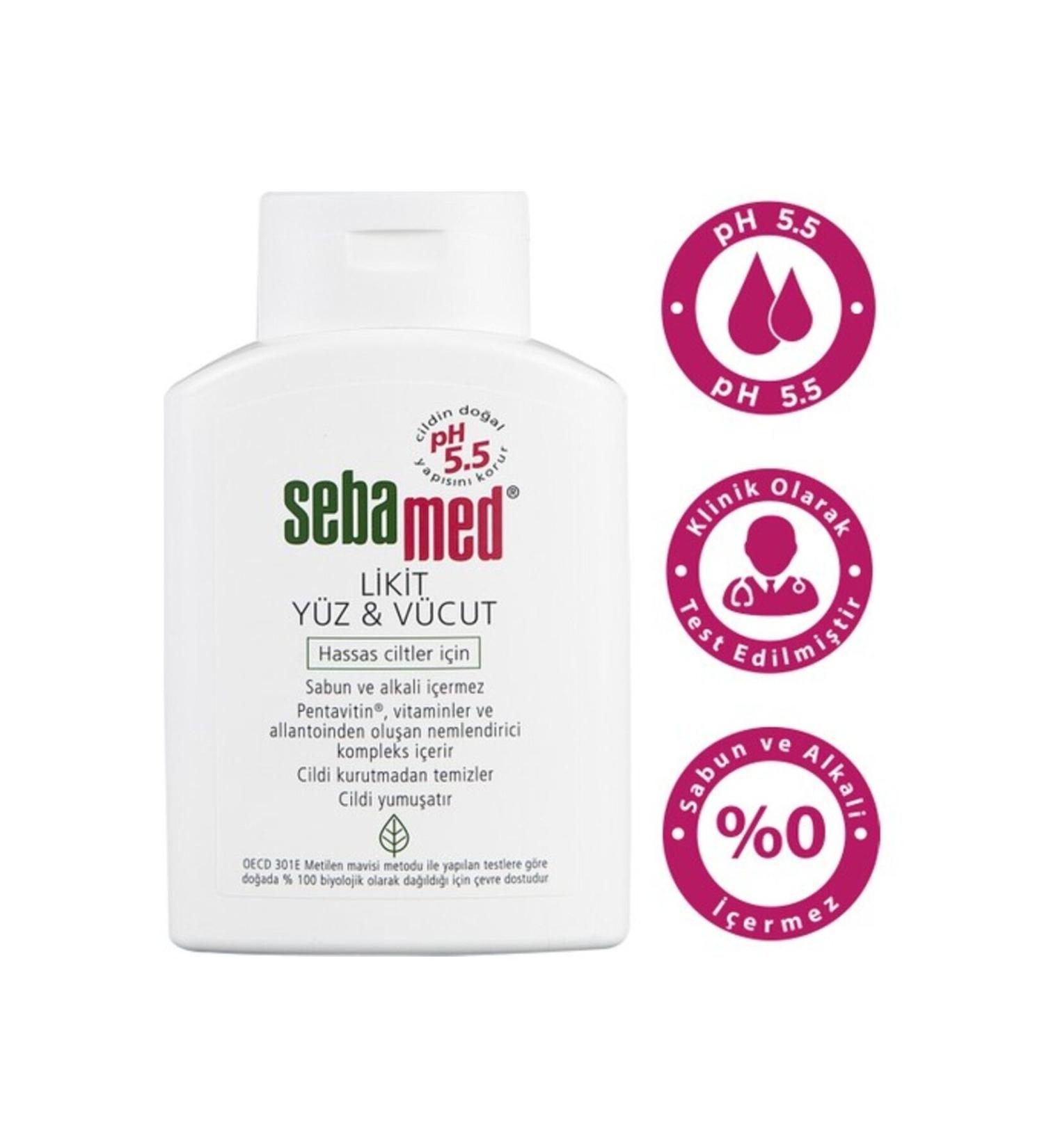 Sebamed Liquid Face & Body Cleanser 200 ml