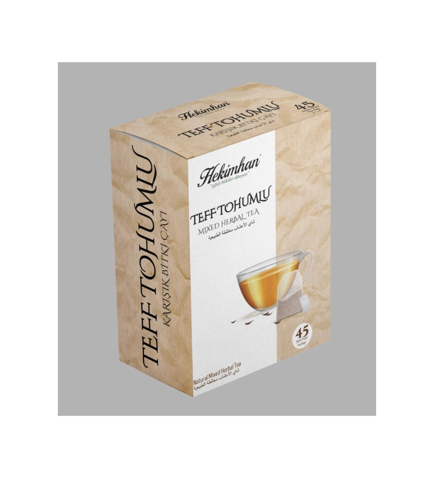 Hekimhan Teff Seed Green Tea Mix 45pcs