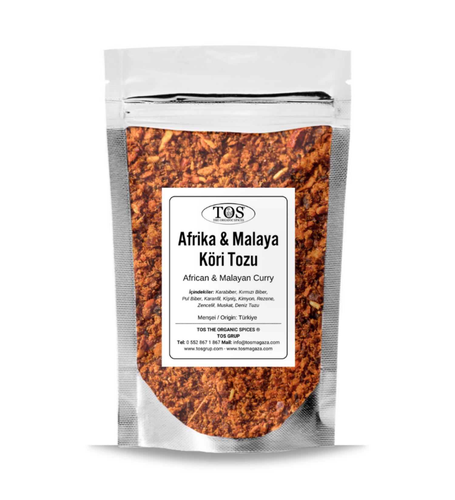TOS The Organic Spices African / Malayan Curry Powder 500 gr African / Malayan Curry Powder - Premium Quality | Spice Mix