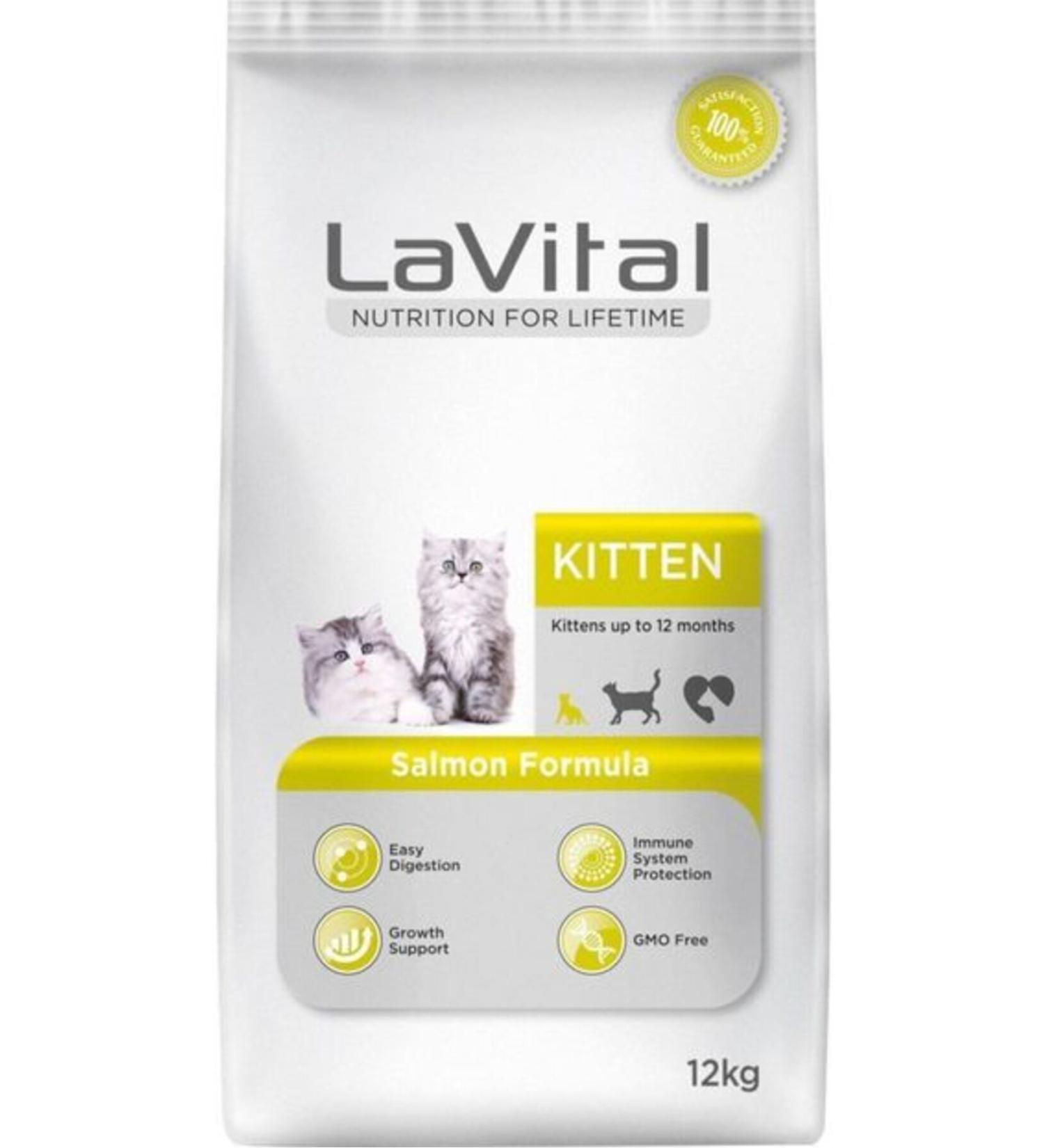 La Vital Lavital Salmon Kitten Food 12 Kg