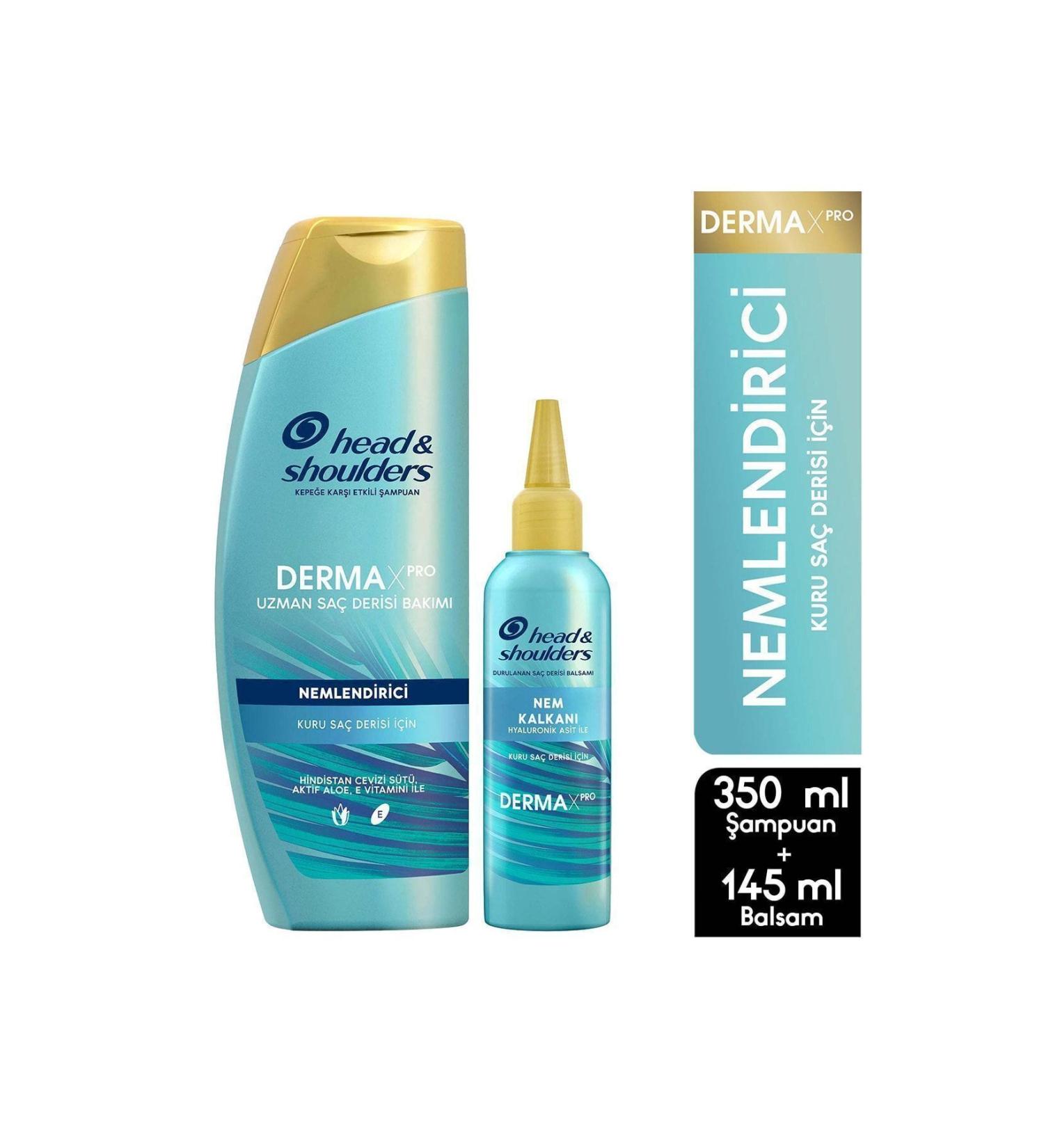 Head And Shoulders Derma X Pro Moisturizing Set 350 Ml Shampoo + Balsam 145 Ml - Buy Online on GoSupps.com