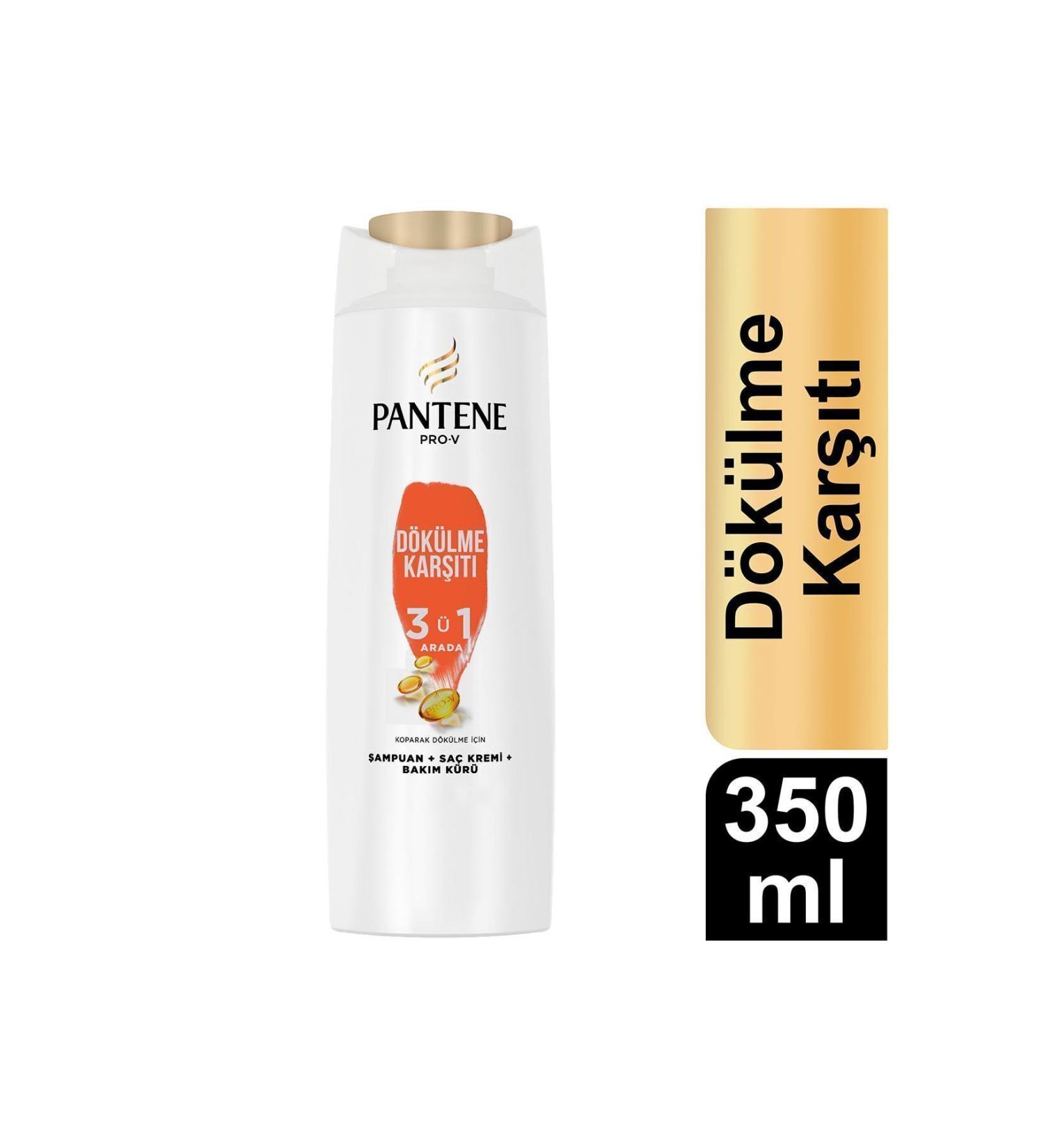 Pantene Anti-Hair Loss 3 in 1 Shampoo 350 Ml - Buy Online on GoSupps.com