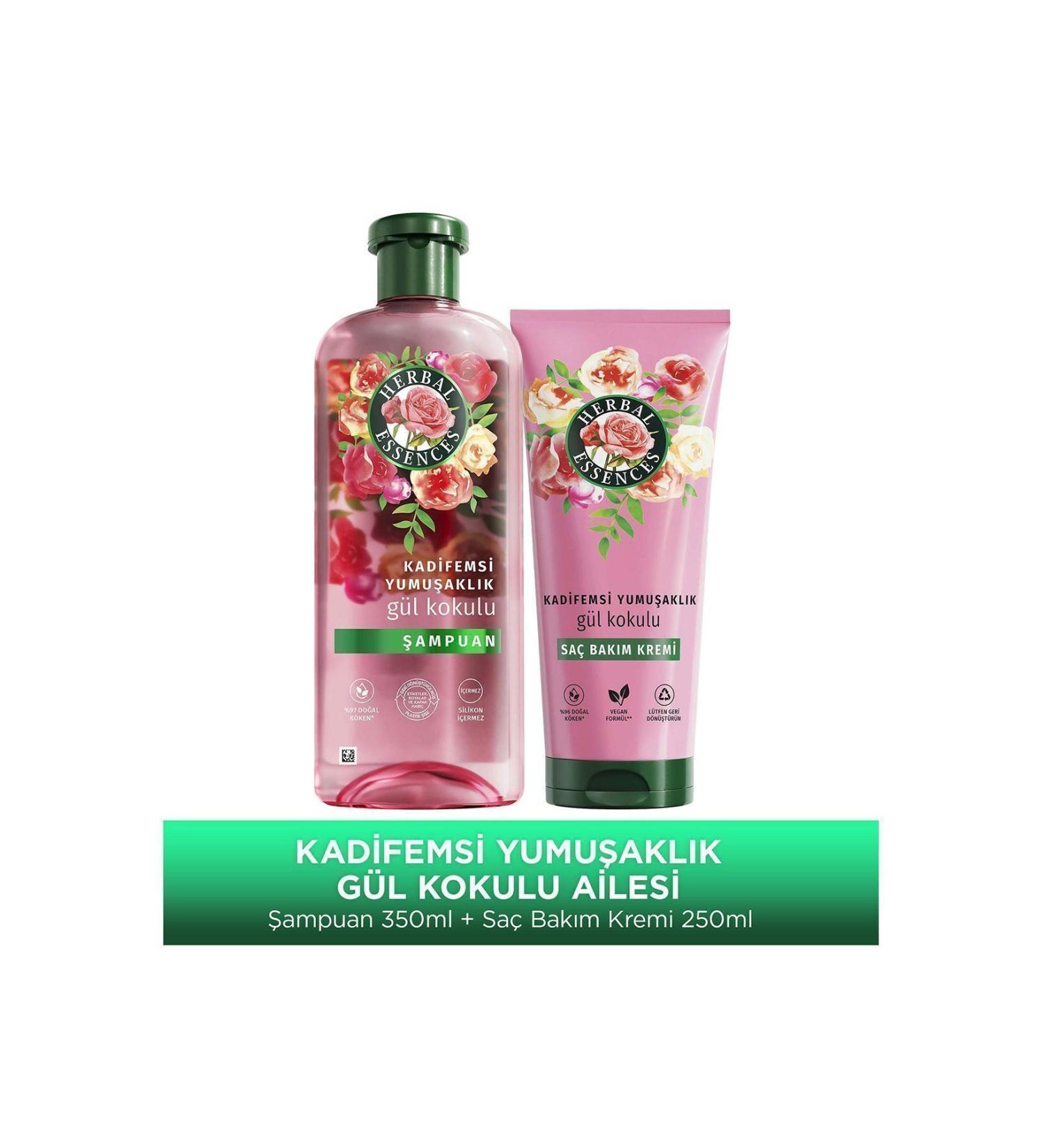 Herbal Essences Velvet Softness Rose Fragrance Bak Kr 250ml+Shampoo250ml - Buy Online on GoSupps.com