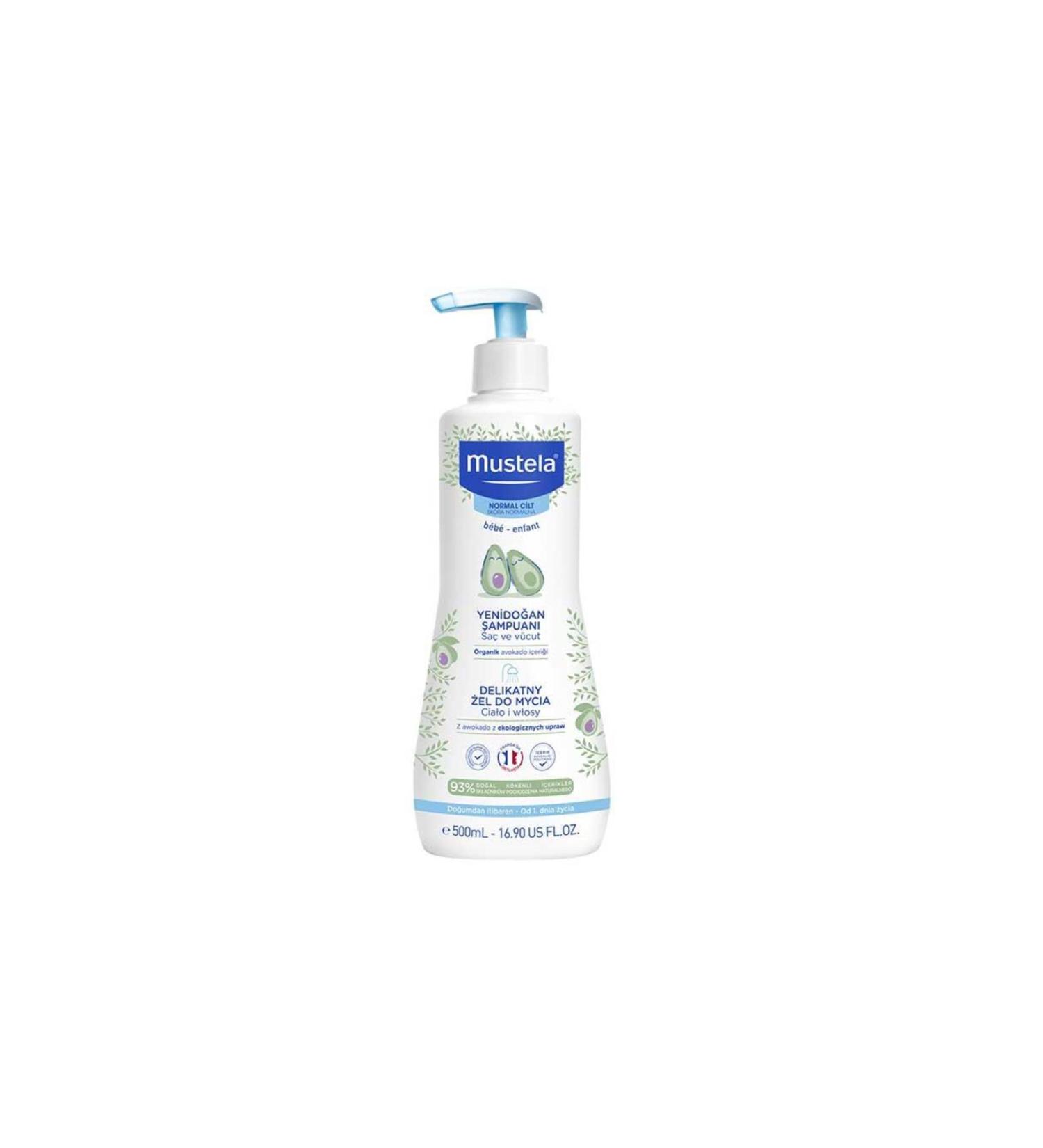 Mustela Gentle Cleansing Gel Newborn Shampoo 500 ml - Buy Online on GoSupps.com