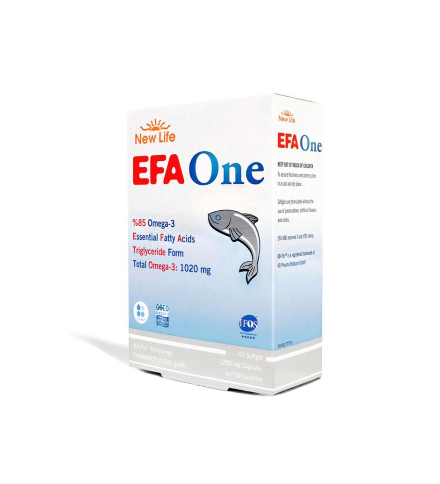 New Life Efa One Omega 3 Fish Oil 45 Capsules