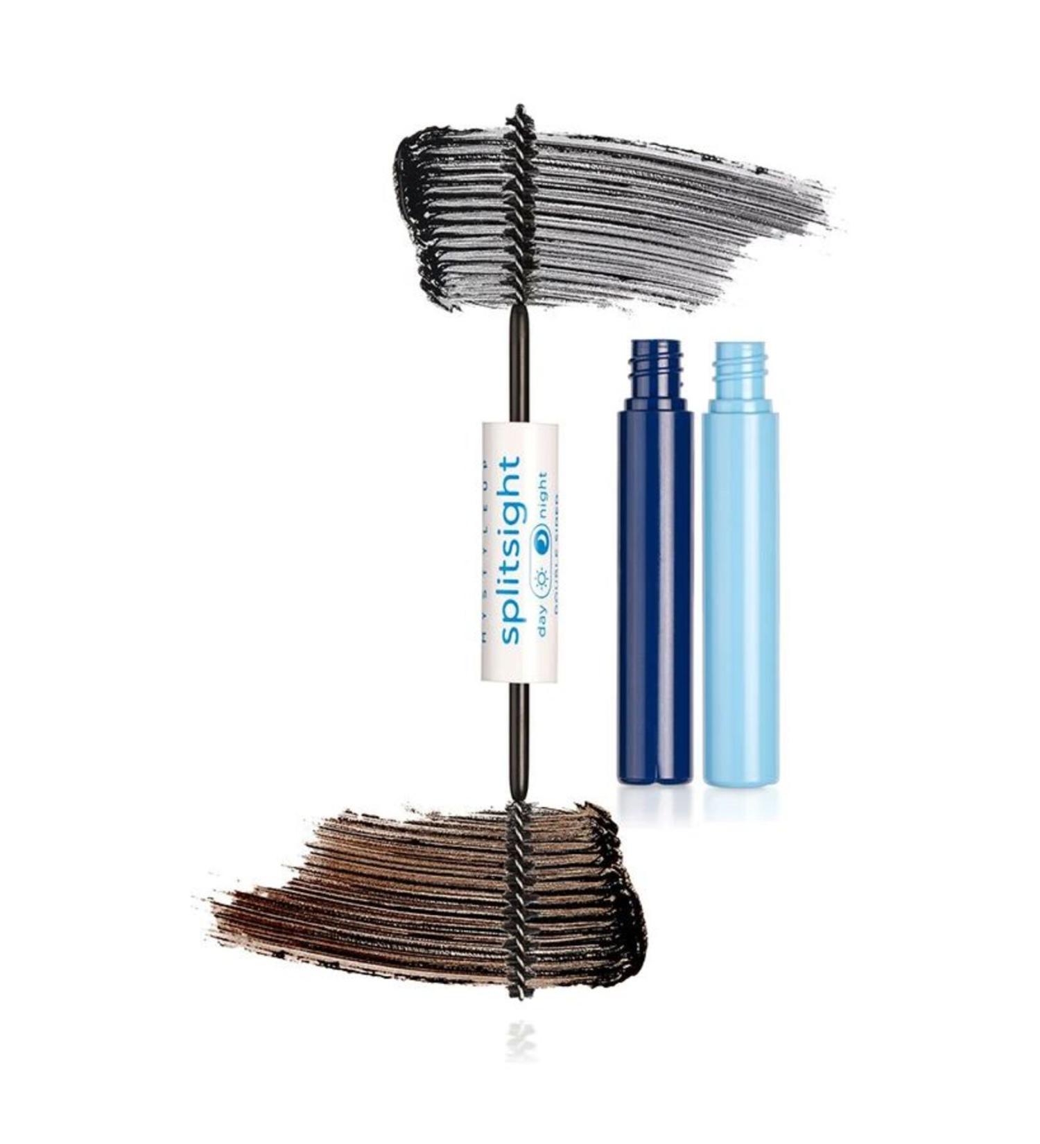 lykd Day Split Splitsight Mascara DOUBLE-SIDED BLACK AND BROWN adds volume and length.