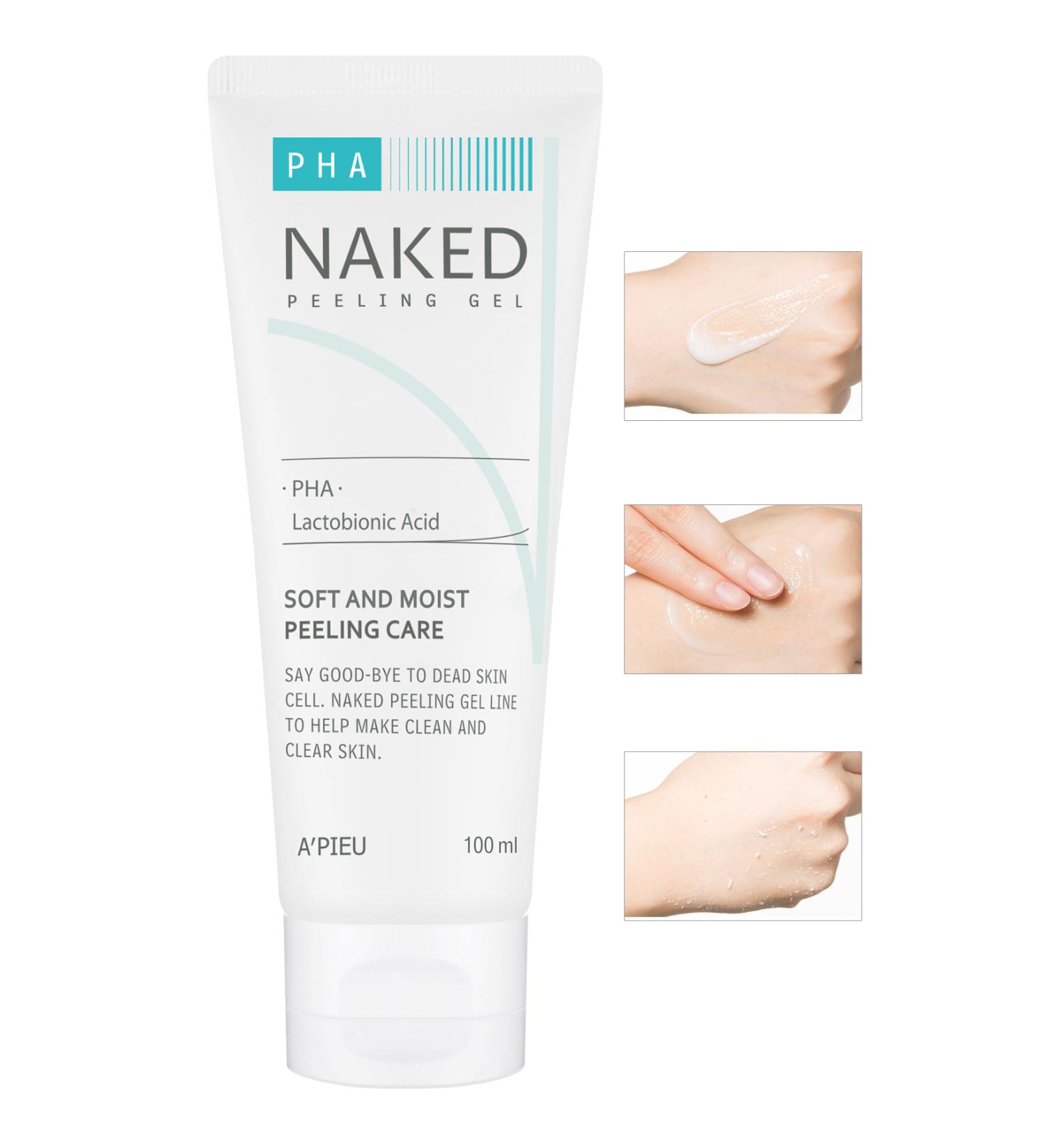 Missha Pha Containing Sensitive and Moisturizing Peeling Gel A'PIEU Naked Peeling Gel (PHA) - Buy Online on GoSupps.com