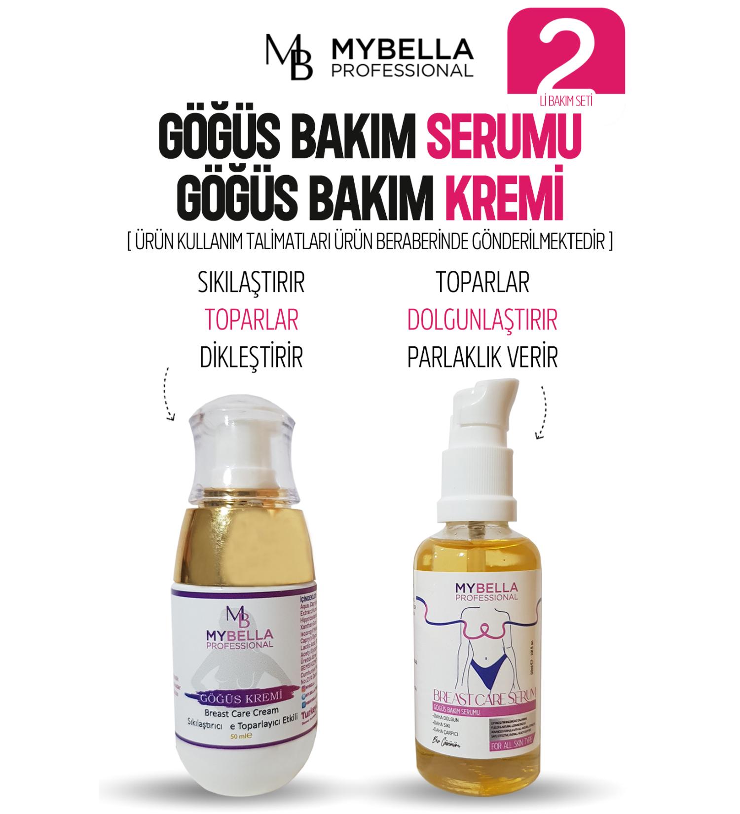 MY Bella Cosmetics My Bella Breast Enlargement Supporting Care Serum - My Bella Breast Care Cream. (Economic Package of 2) - Buy Online on GoSupps.com