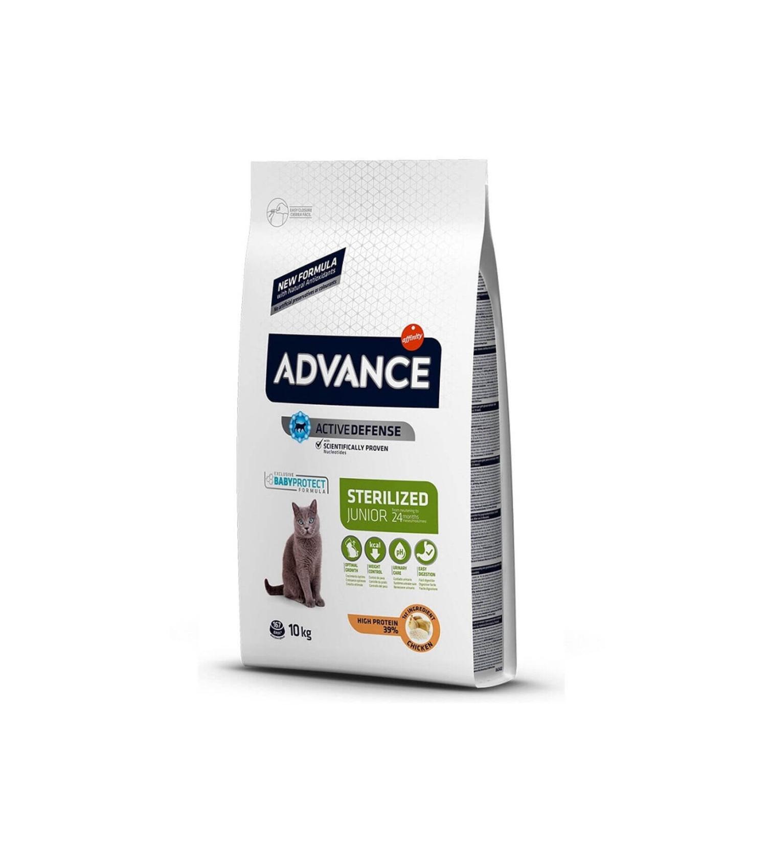 Advance Junior Sterilized Chicken Sterilized Kitten Cat Food 10 Kg