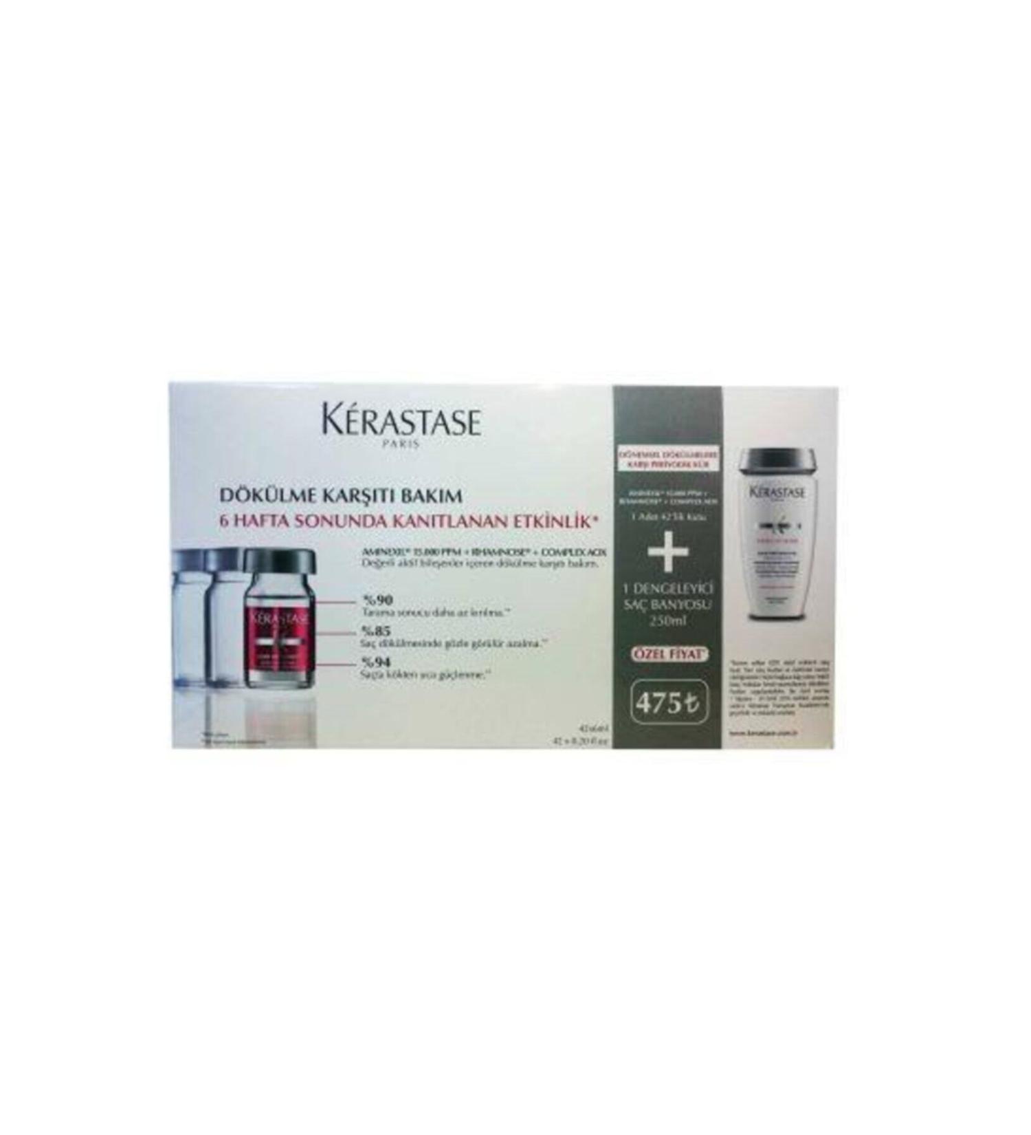 Kerastase Specifique Aminexil Force 42x6 Serum + 250 Ml Kerastase Shampoo Set EVAHAIRSHOP6