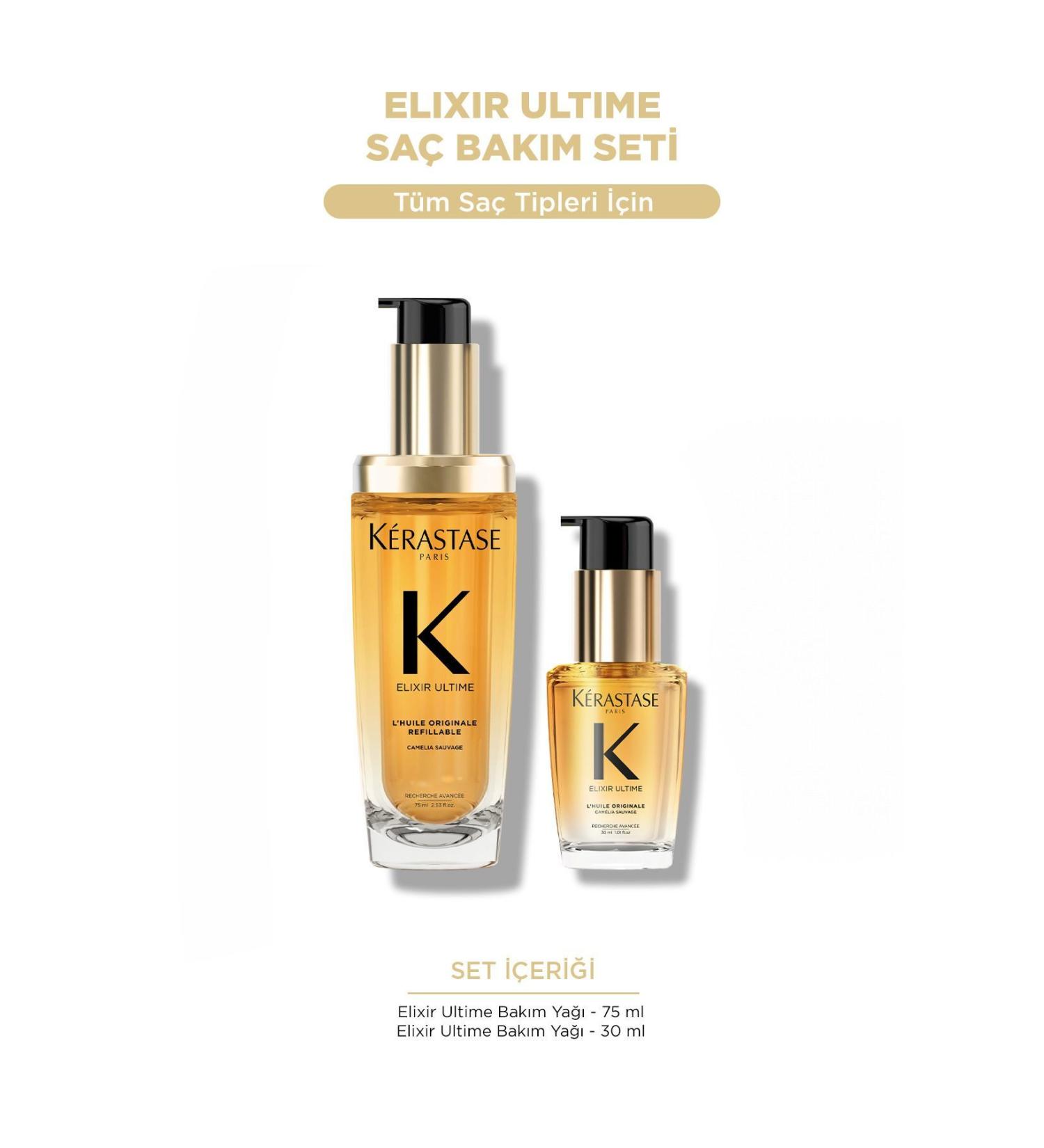 Kerastase UA.Elixir ultime kerastase oil Hair Care Set EVAKERASTASE33