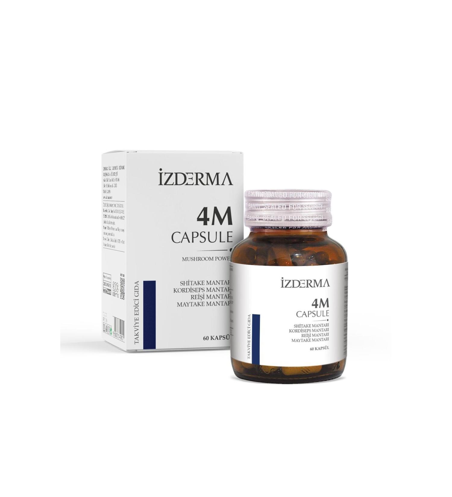 izderma 4m Capsule (ahcc Shiitake Mushroom Reishi Mushroom Containing Supplementary Food) - Buy Online on GoSupps.com