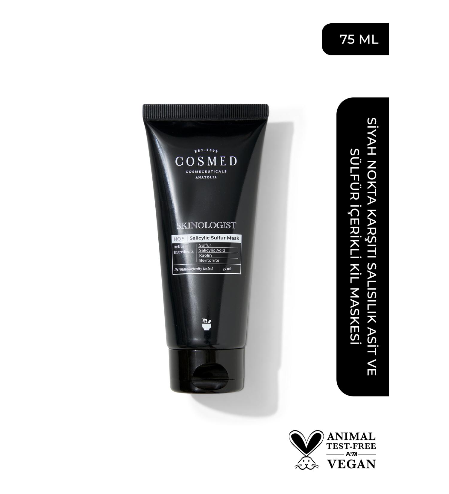 COSMED Skinologist Salicylic Sulfur Mask/Anti-Blackhead Clay Mask 75 ml