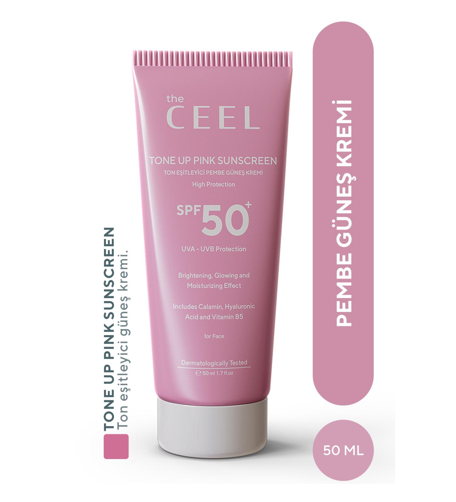 The Ceel Anti-Spot Tone Equalizing Spf 50 Pink Tinted Sunscreen with Glutathione Hyaluronic Acid Effect 50 ml - Buy Online on GoSupps.com