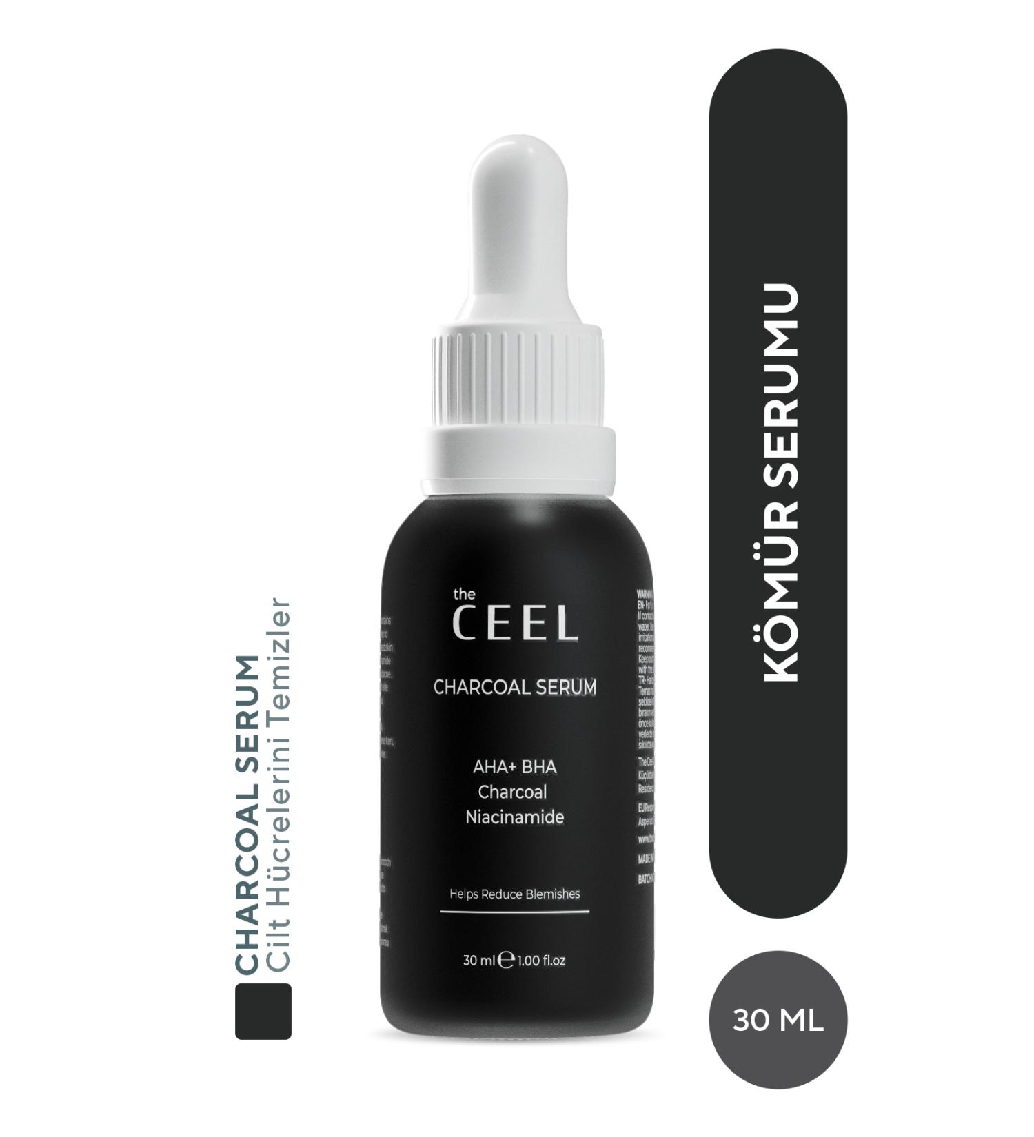 The Ceel Aha Bha Active Charcoal Skin Imperfection Reducer Niacinamide Effective Black Serum 30 Ml - Buy Online on GoSupps.com