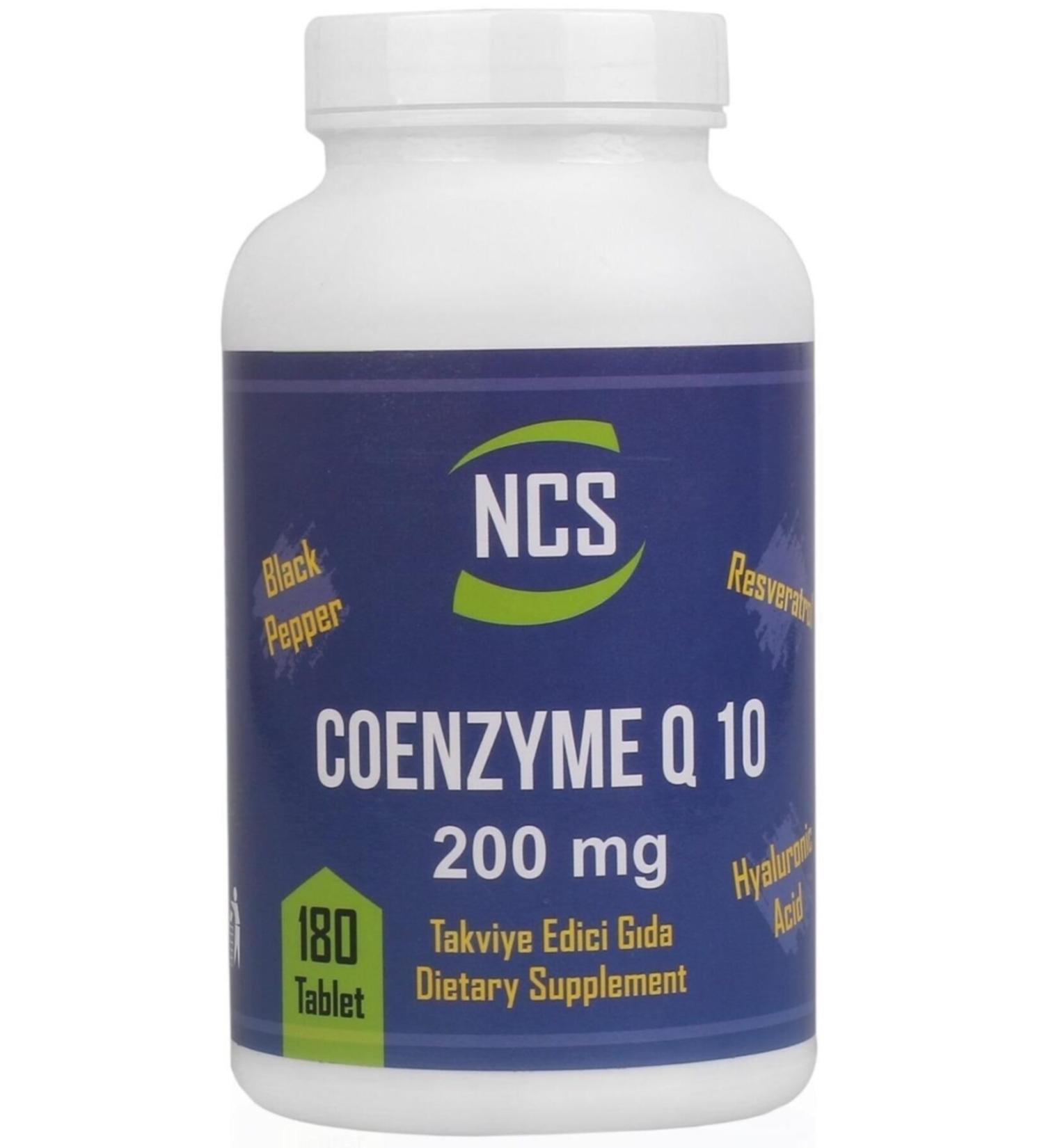 Ncs Coenzyme Q 10 200 Mg Resveratrol Hyaluronic Acid 180 Tablets - Buy Online on GoSupps.com