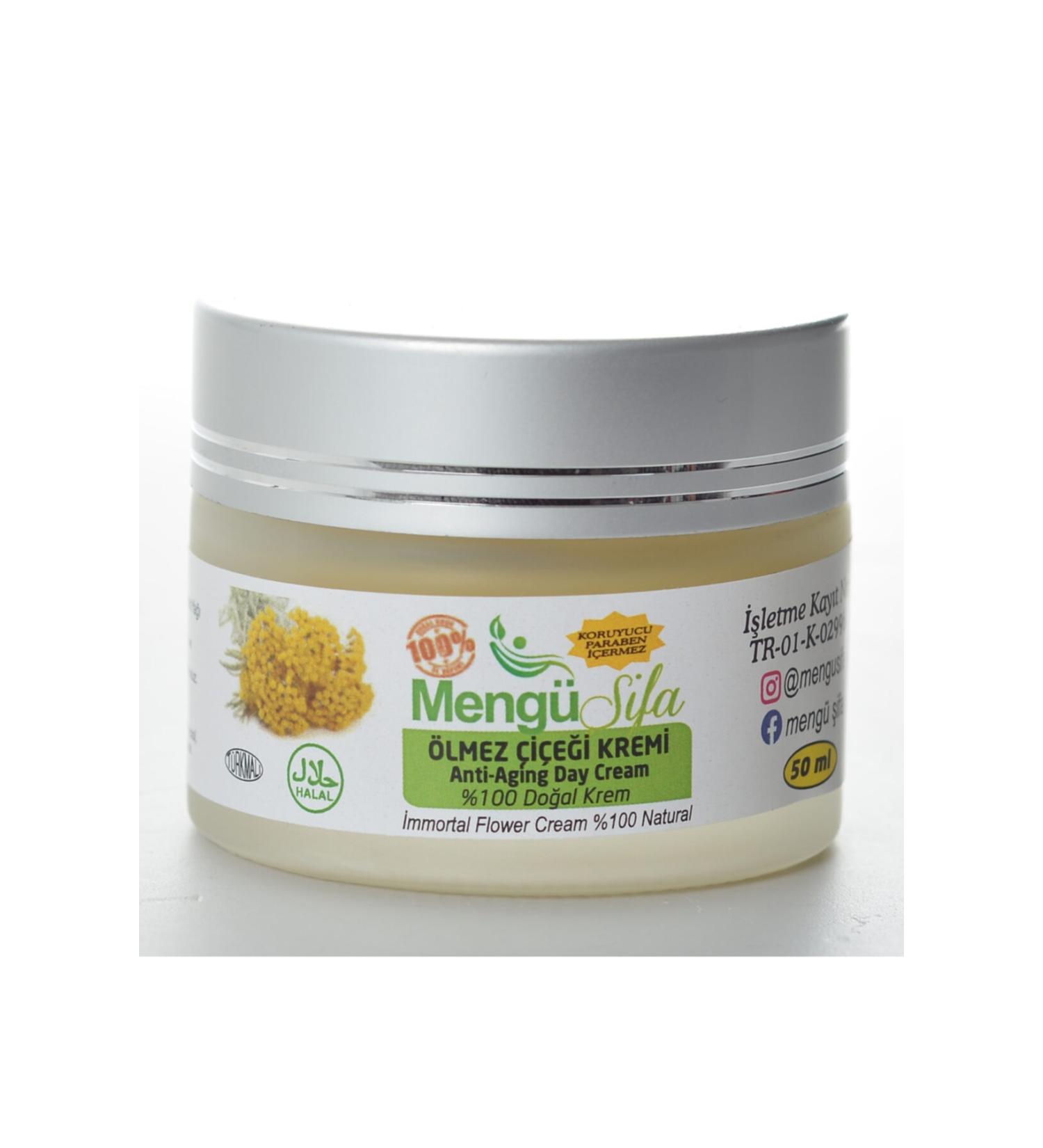 meng healing Immortelle Cream 50ml.(ANTI-AGING MOISTURIZING CARE DAY CREAM)0 Natural