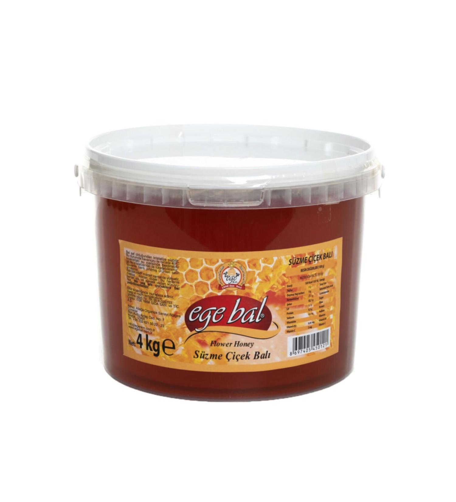 EGE BAL Pure Flower Honey 4 Kg Bucket