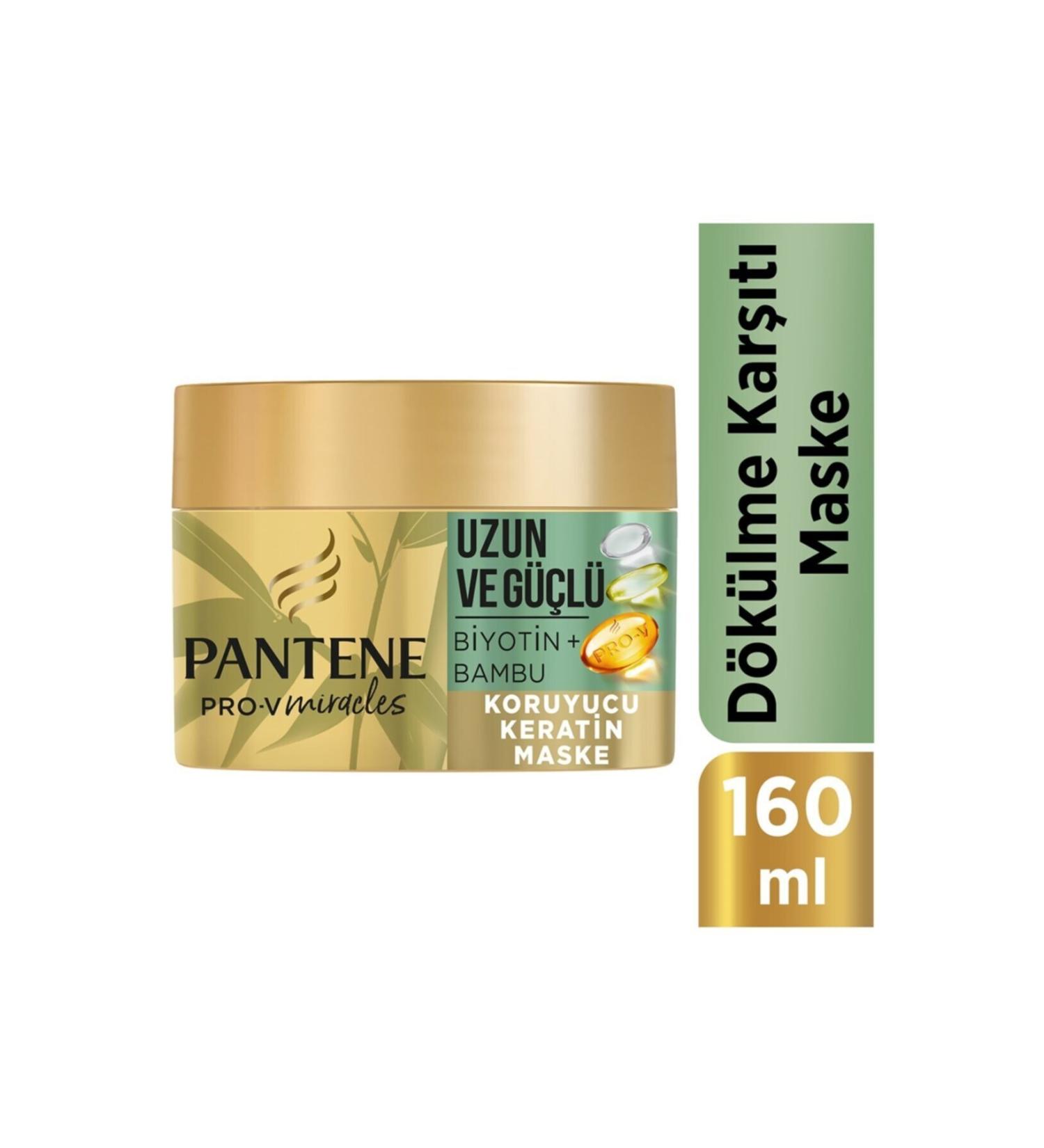 Pantene Miracles Bamboo & Biotin Long and Strong Series Mask 160 Ml - Buy Online on GoSupps.com
