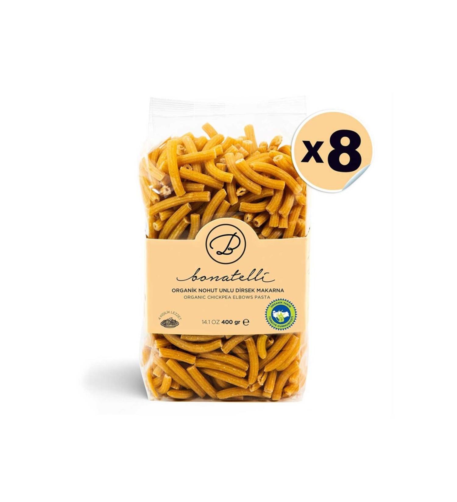 Bonatelli 8-Piece Organic Chickpea Flour Elbow Pasta