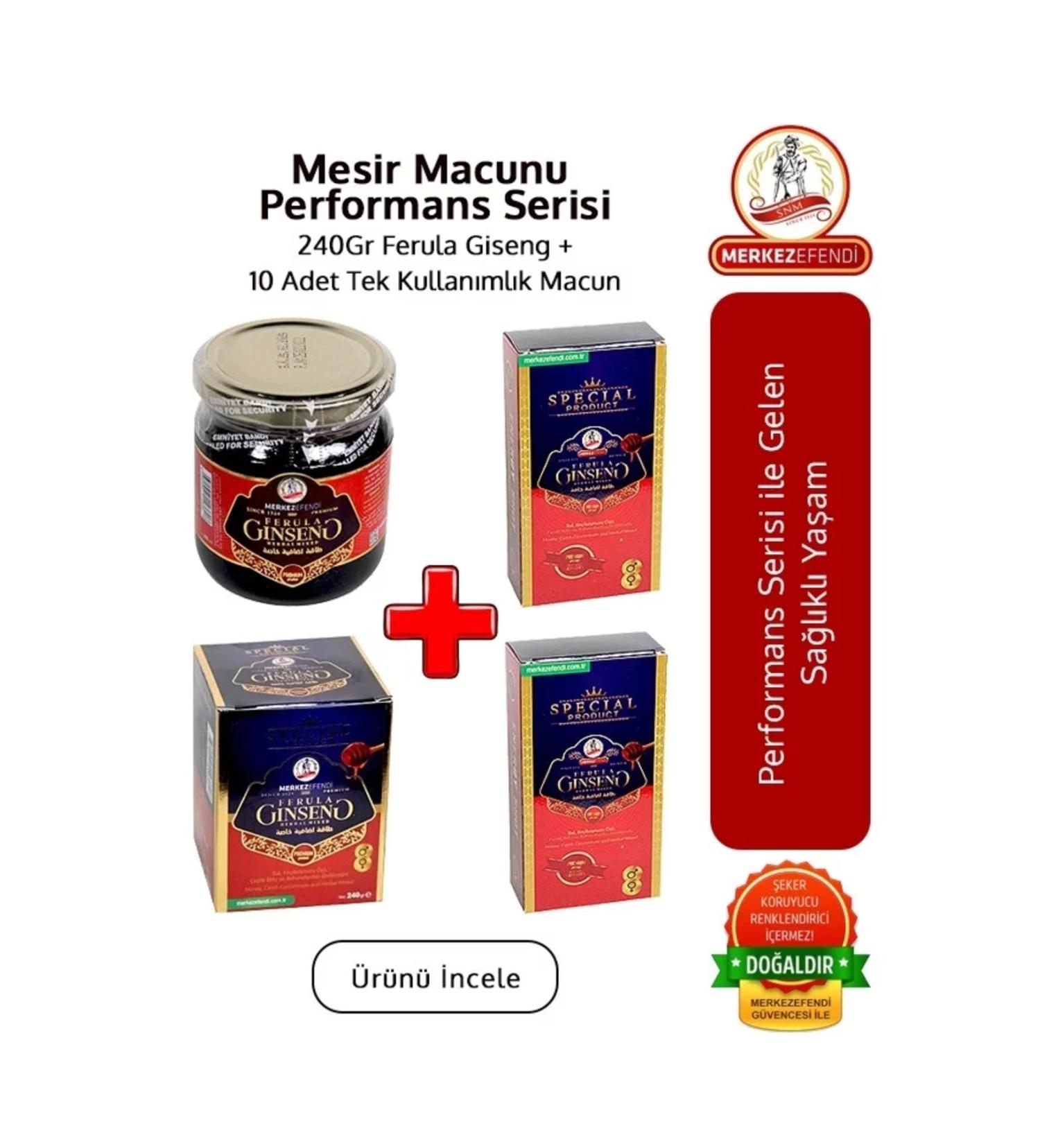 SN-M MERKEZEFENDI Mesir Paste Performance Series 240 gr Ferula and 10 Disposable Paste - Buy Online on GoSupps.com