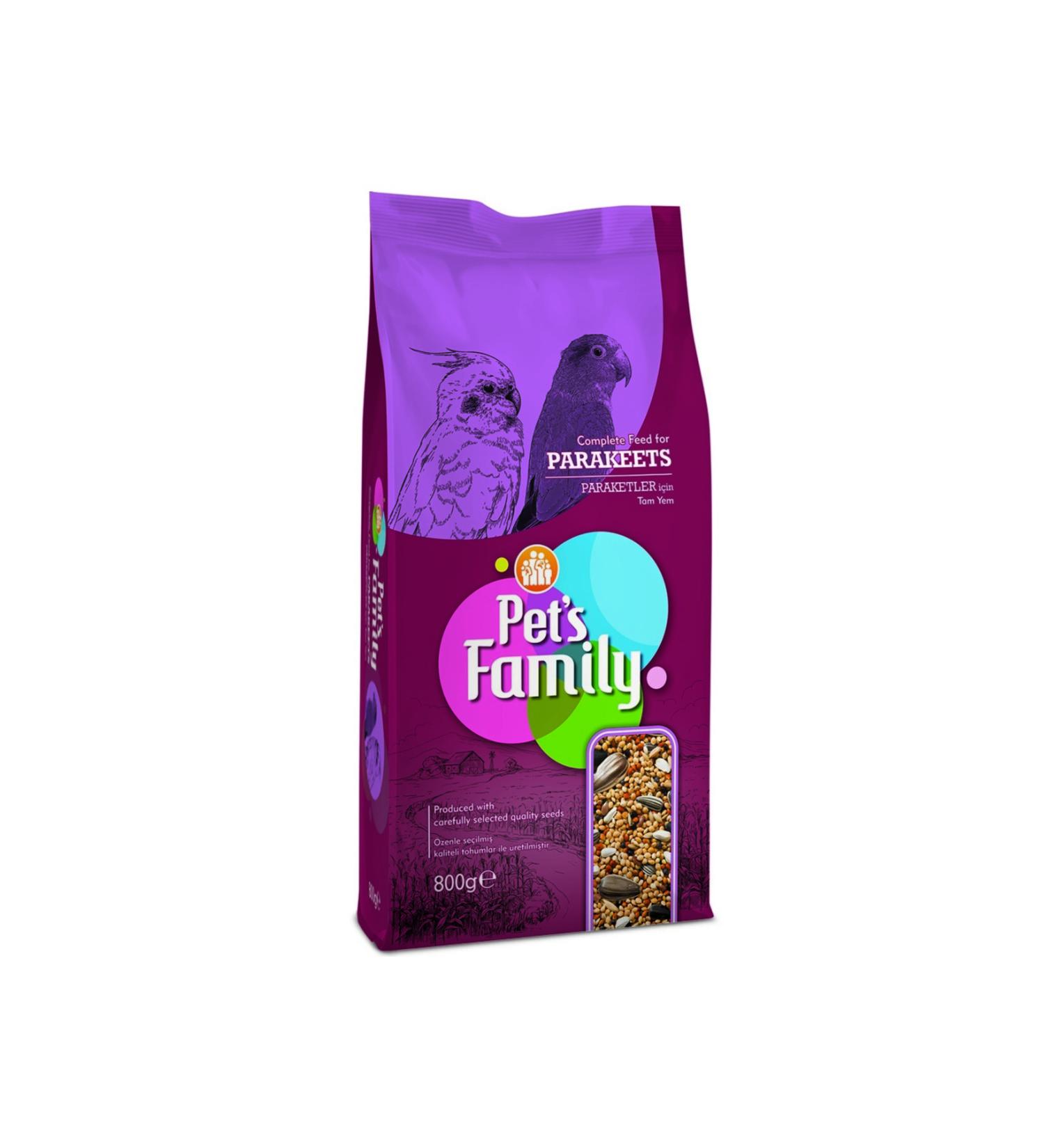 Pets Family PARAKE FOOD 800G X 2 PCS 276097